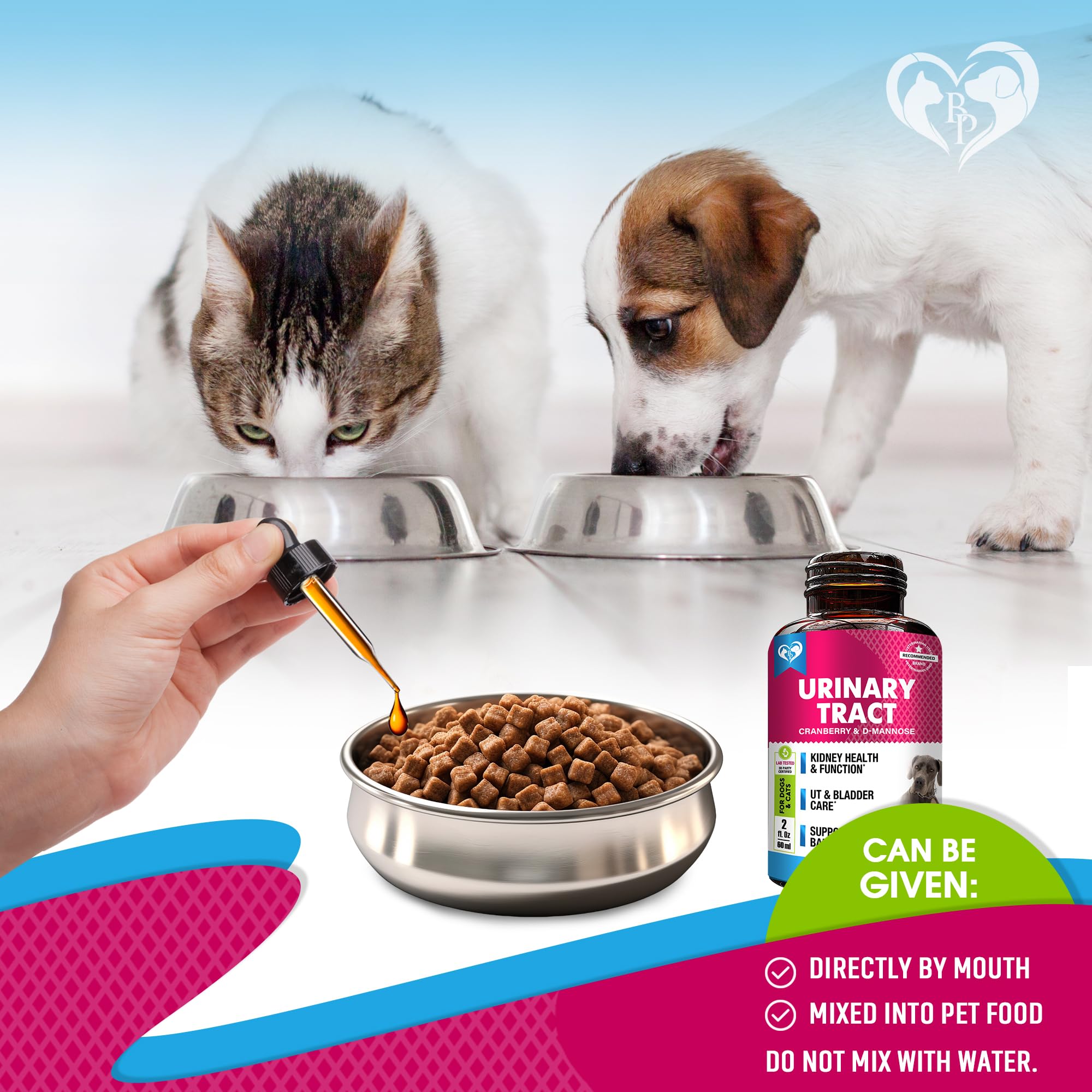 Beloved Pets Cat & Dog UTI Treatment - Cranberry & D-Mannose - 2 Pack (60 ml each) - Natural Kidney & Bladder Support