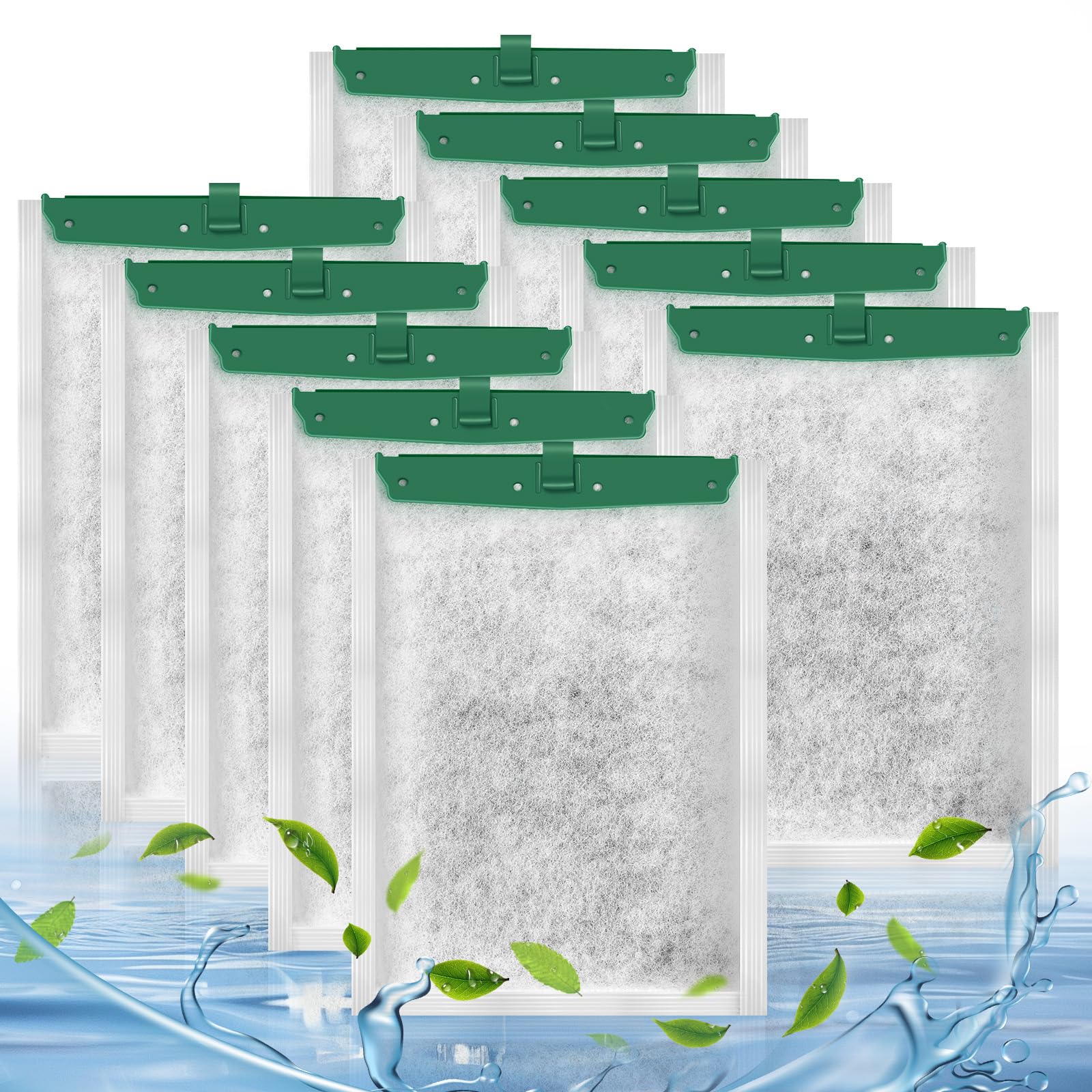 Josramt Medium Filter Cartridge Replacement For Tetra Whisper Bio-Bag Filters Cartridges, 10 Pcs Fish Tank Filters Compatible Wi