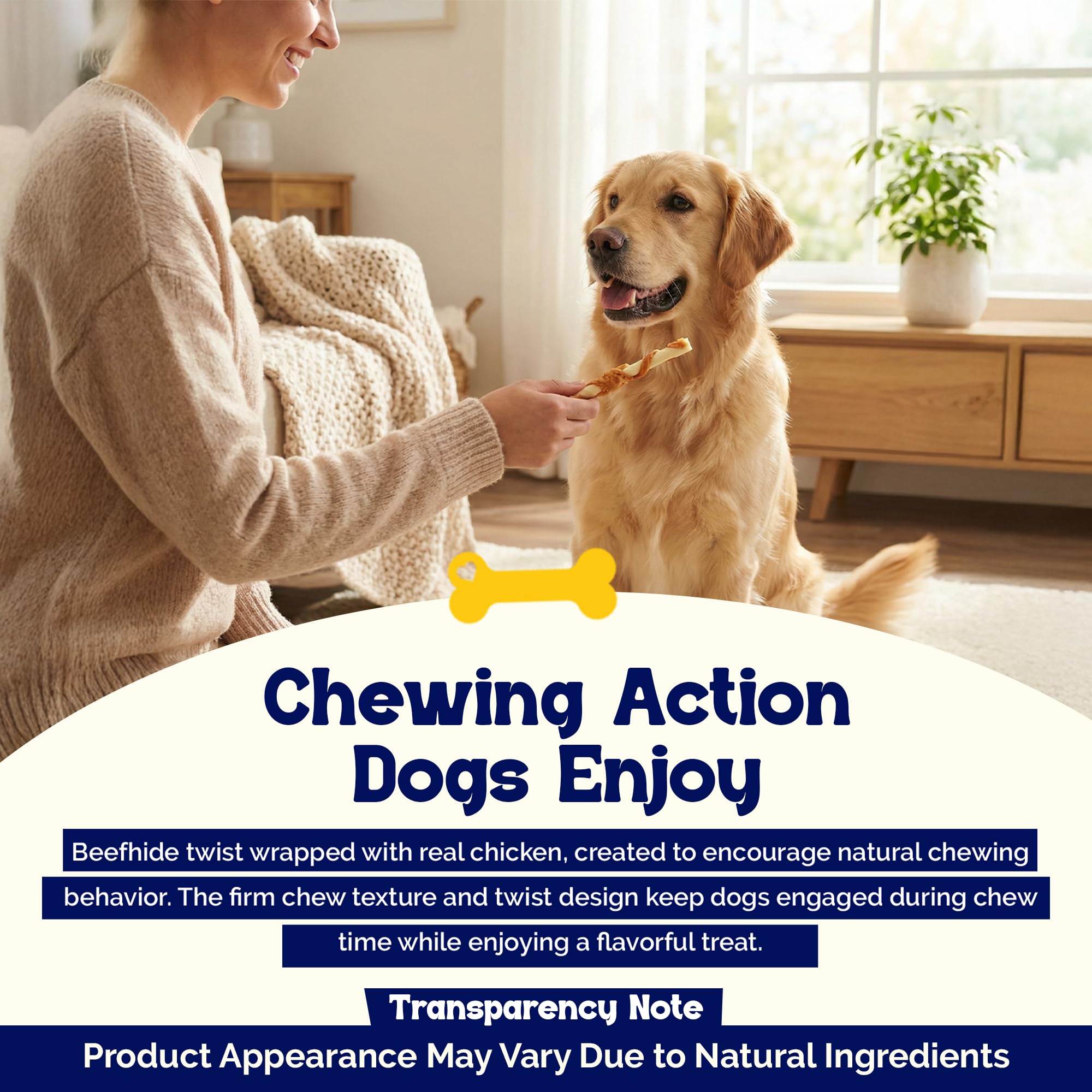 Beefeaters Beefhide 5in Twist with Real Chicken, 26oz - Protein-Rich Dog Treats for Clean Teeth, Ideal for Training & All Dog Si