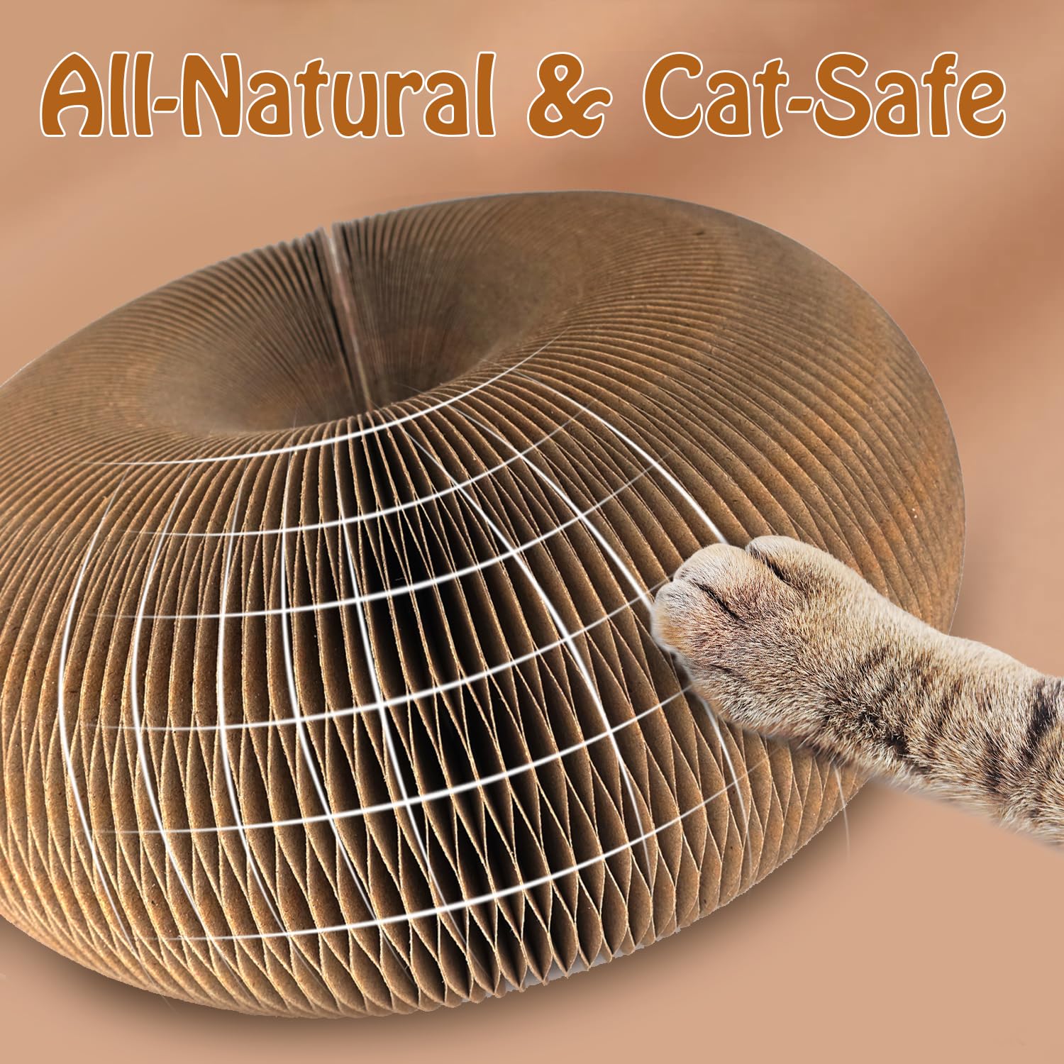 Dosanlues Magic Organ Cat Scratcher Board With 2 Bell Ball, Cat Ball Adventure The Ultimate Interactive Mental Physical Exercise