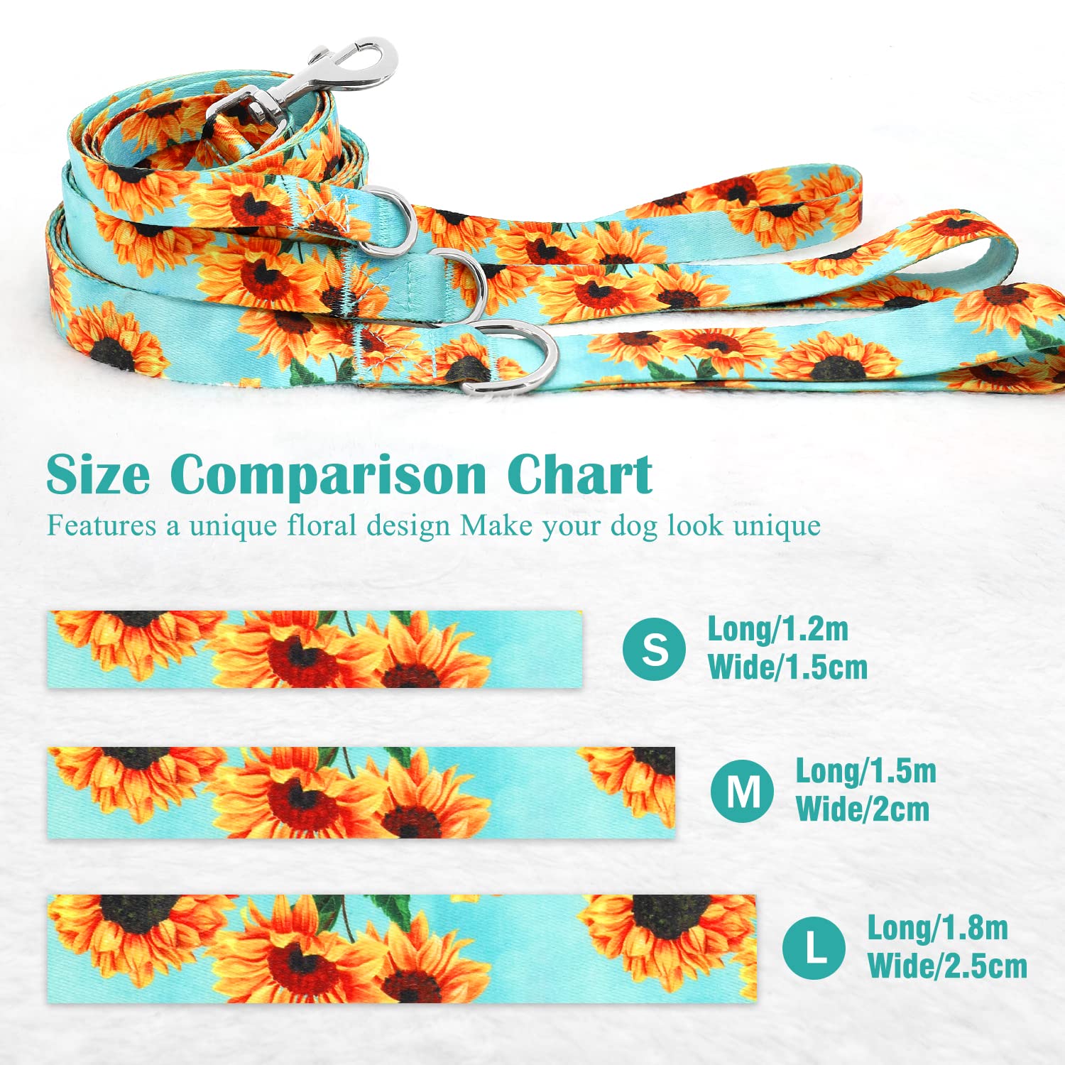 6 Ft/Foot Navy Blue Dog Leash For Boy Large Breed Dogs