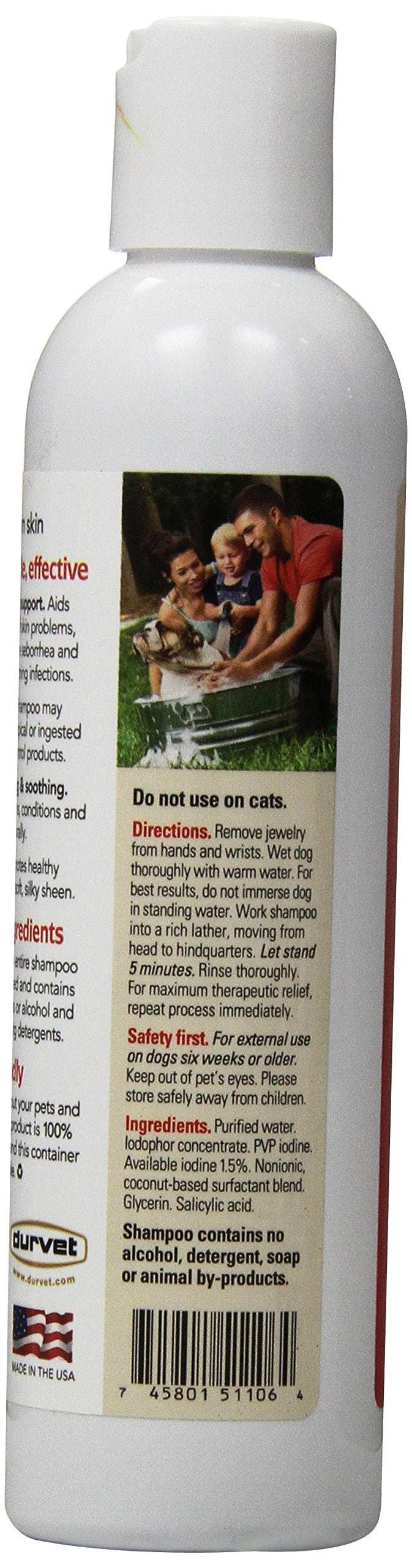 Durvet Naturals Iodine Shampoo, 8-Ounce