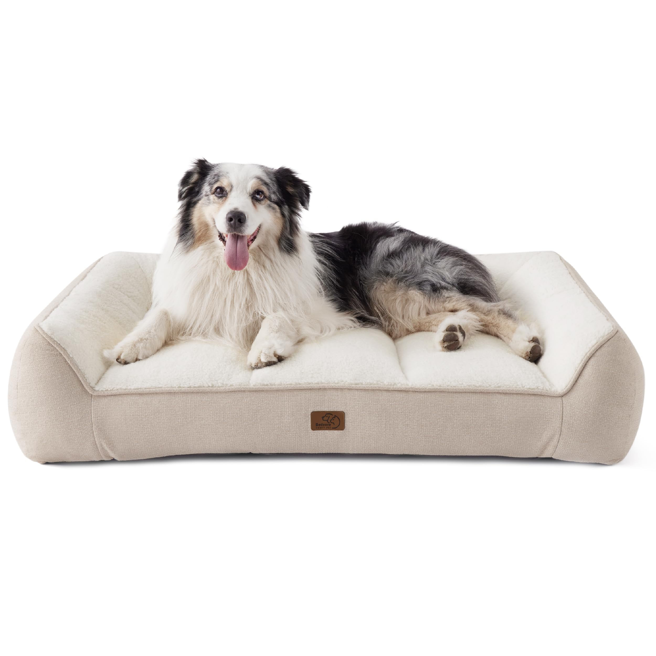 Bedsure XL Orthopedic Dog Beds Large Sized Dog - Extra Thick Supportive Dogs Couch with Waterproof Washable Cover, Extra Large C
