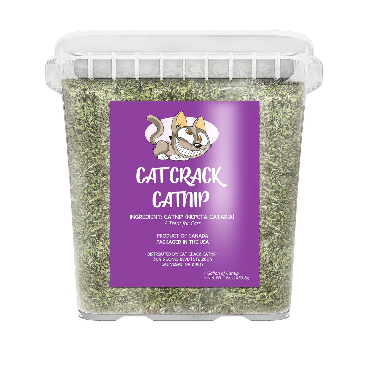 Cat Crack Catnip, Zoomie-Inducing Cat Nip Blend, North American Made & 100% Natural, Safe & Non-Addictive Catnip Treats Used To Supplement Cat Nip Toys, Spray, & Accessories (20 Cups)