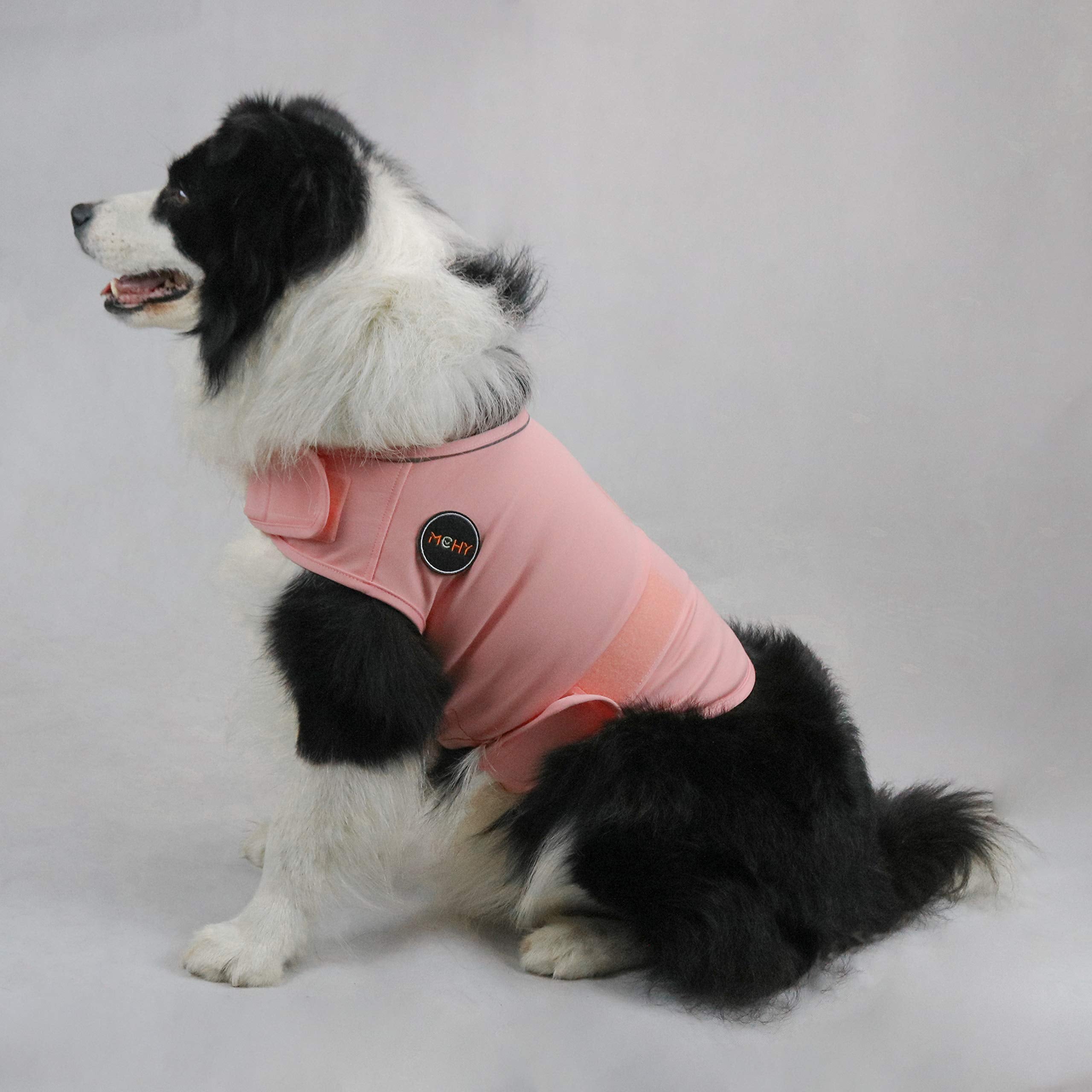 Mchy Dog Anxiety Vest, Anxiety Relief For Dogs, Dog Calming Coat (Pink L)
