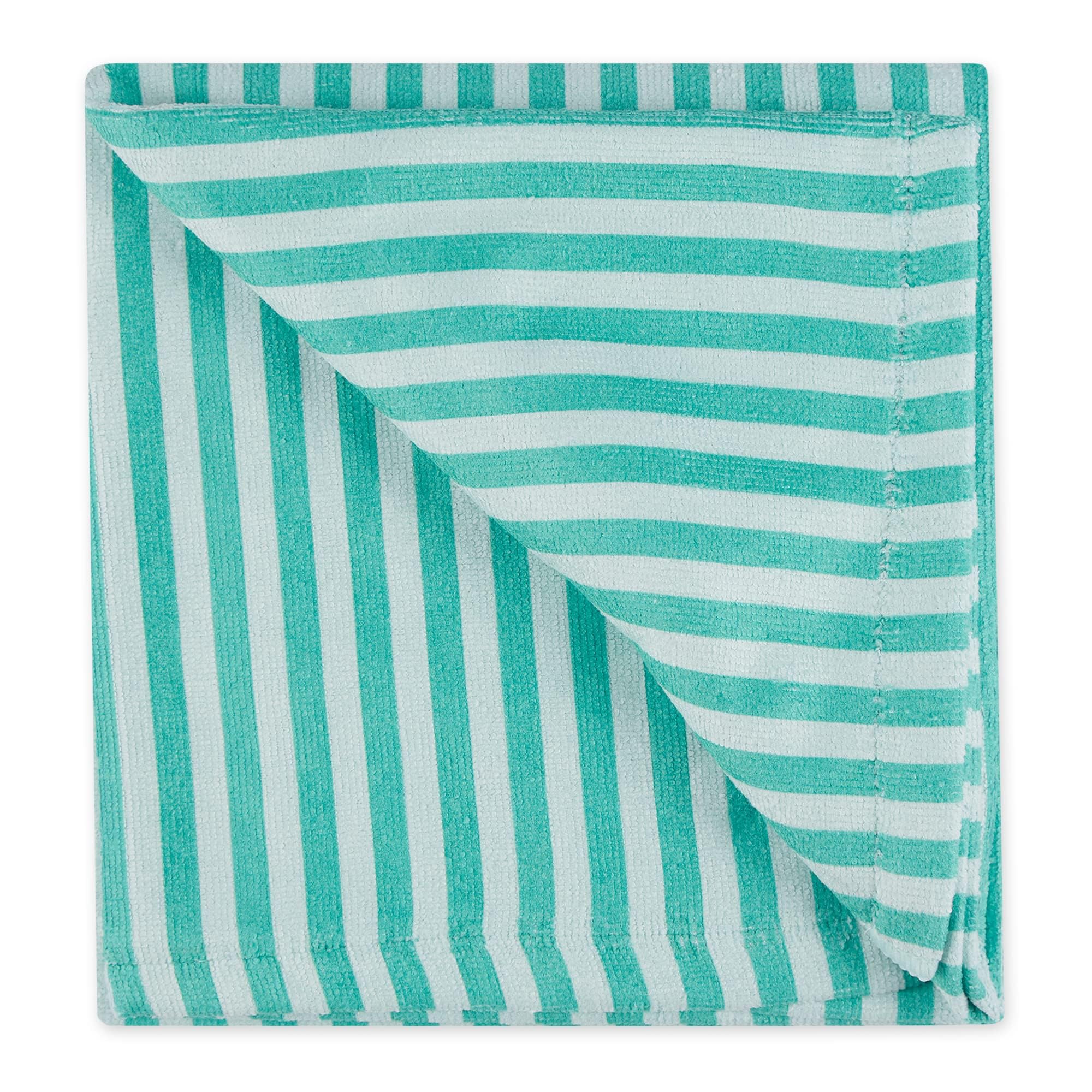 Bone Dry Pet Grooming Towel Collection Absorbent Microfiber X-Large, 41X23.5'', Striped Aqua