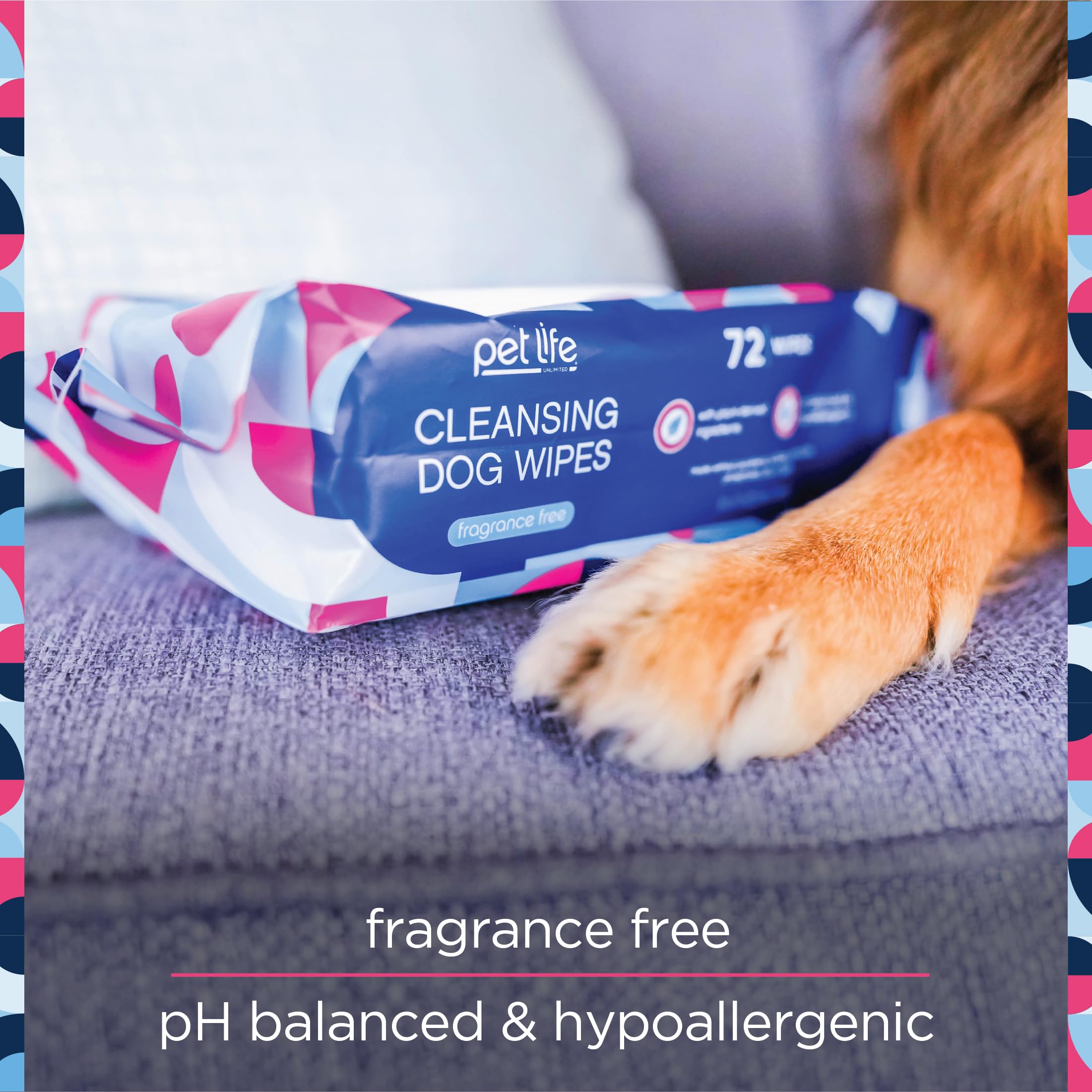 Pet Life Unlimited Dog Cleaning Wipes - Plant-Based With Moisturizing Aloe Leaf & Calendula - Made In The Usa - Fragrance Free D