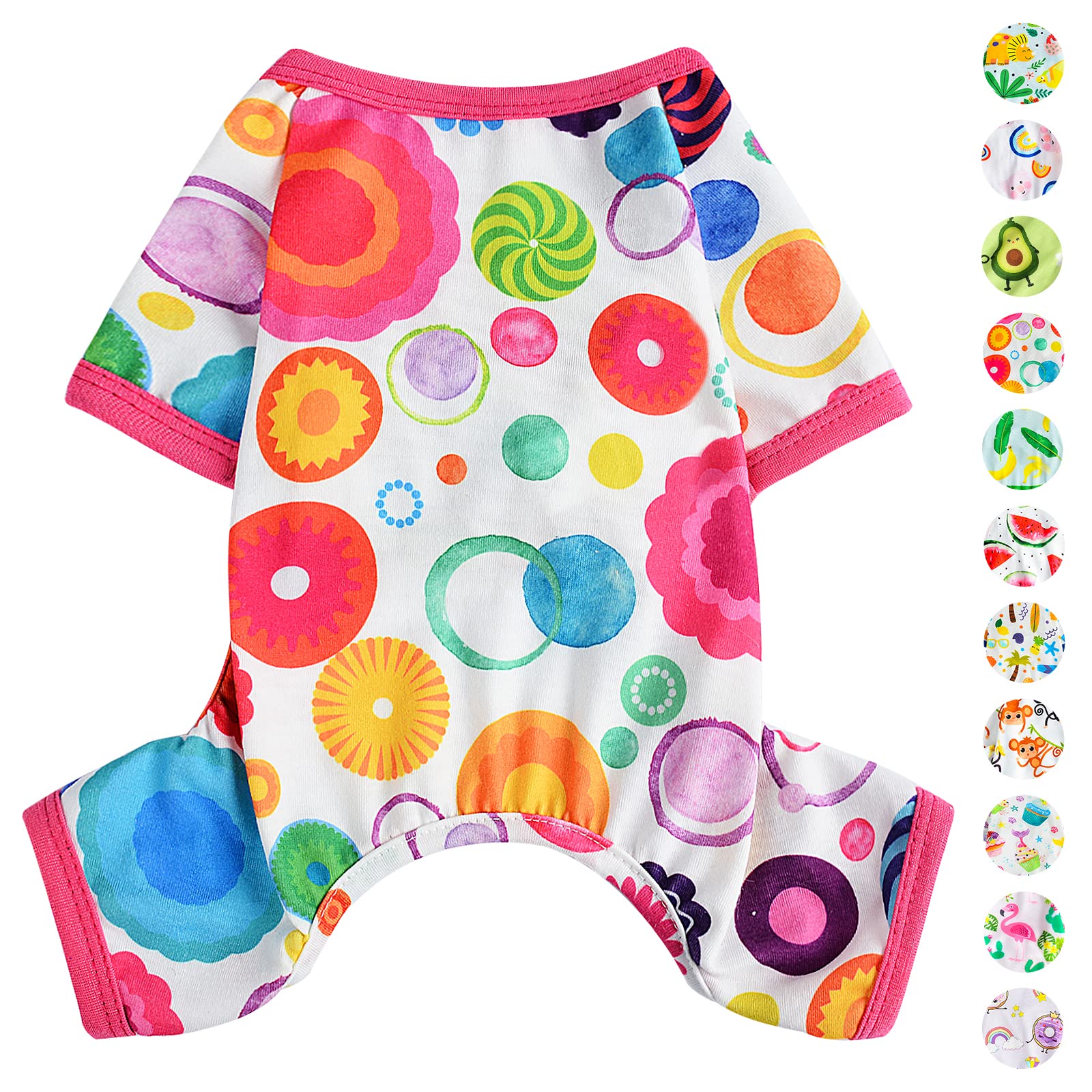 Dog Pajamas Pjs Summer Dog Clothes For Small Dogs Girl - Boy - Medium Size Dogs, Soft Stretchy Puppy Clothes Fall Xs Doggie Ones