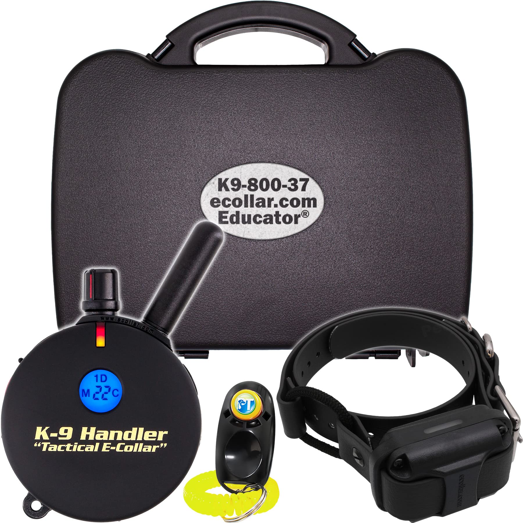 Educator K9-800 K9 Handler Professional E-Collar Dog Training Collar With Remote - Up To 1 Mile Range, Waterproof, Rechargeable,
