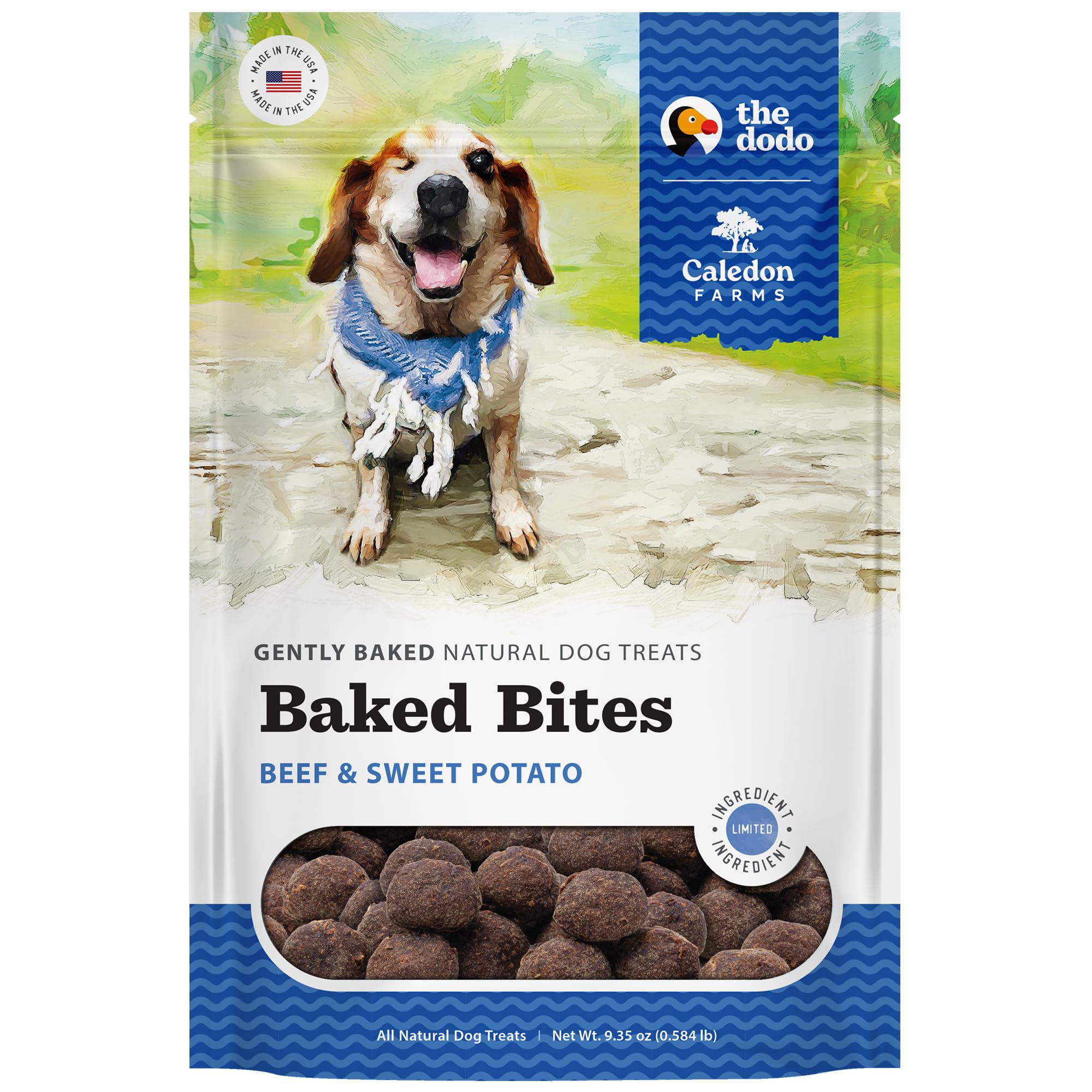 Caledon Farms The Dodo Baked Bites Beef & Sweet Potato 9.35 oz, Dog Treats