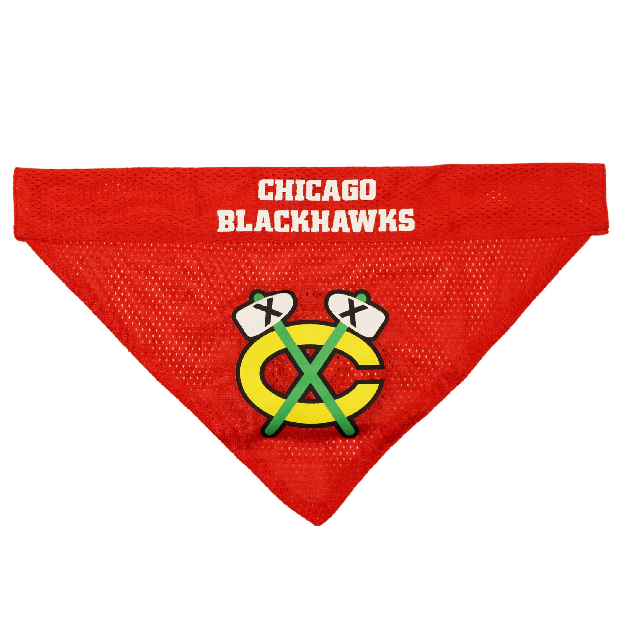 NHL CHICAGO BLACKHAWKS BANDANA for DOGS & CATS, Large/X-Large. - Cute & Stylish Bandana! The Perfect HOCKEY FAN Scarf Bandana, g