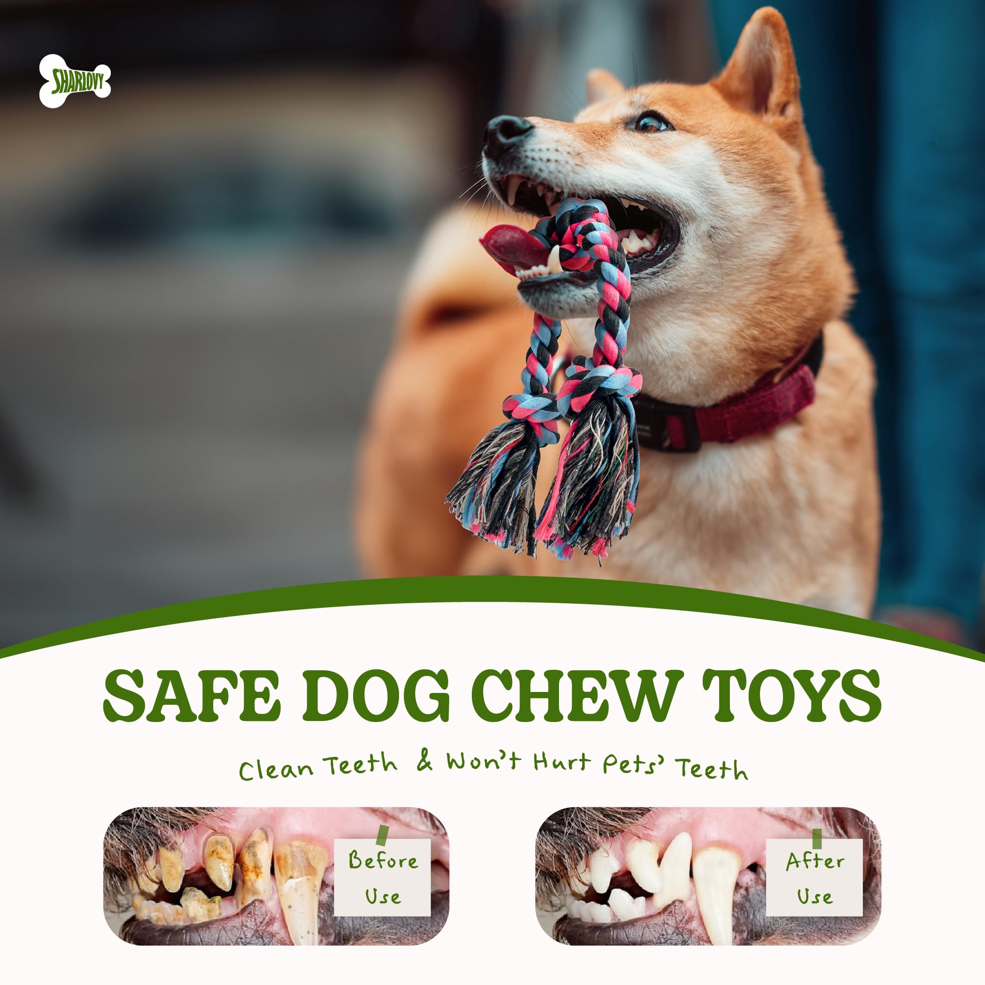 Dog Rope Toy For Large Dogs, Heavy Duty Chew Toys For Aggressive Chewers, Indestructible Durable Cotton Tug Of War Rope Toys For