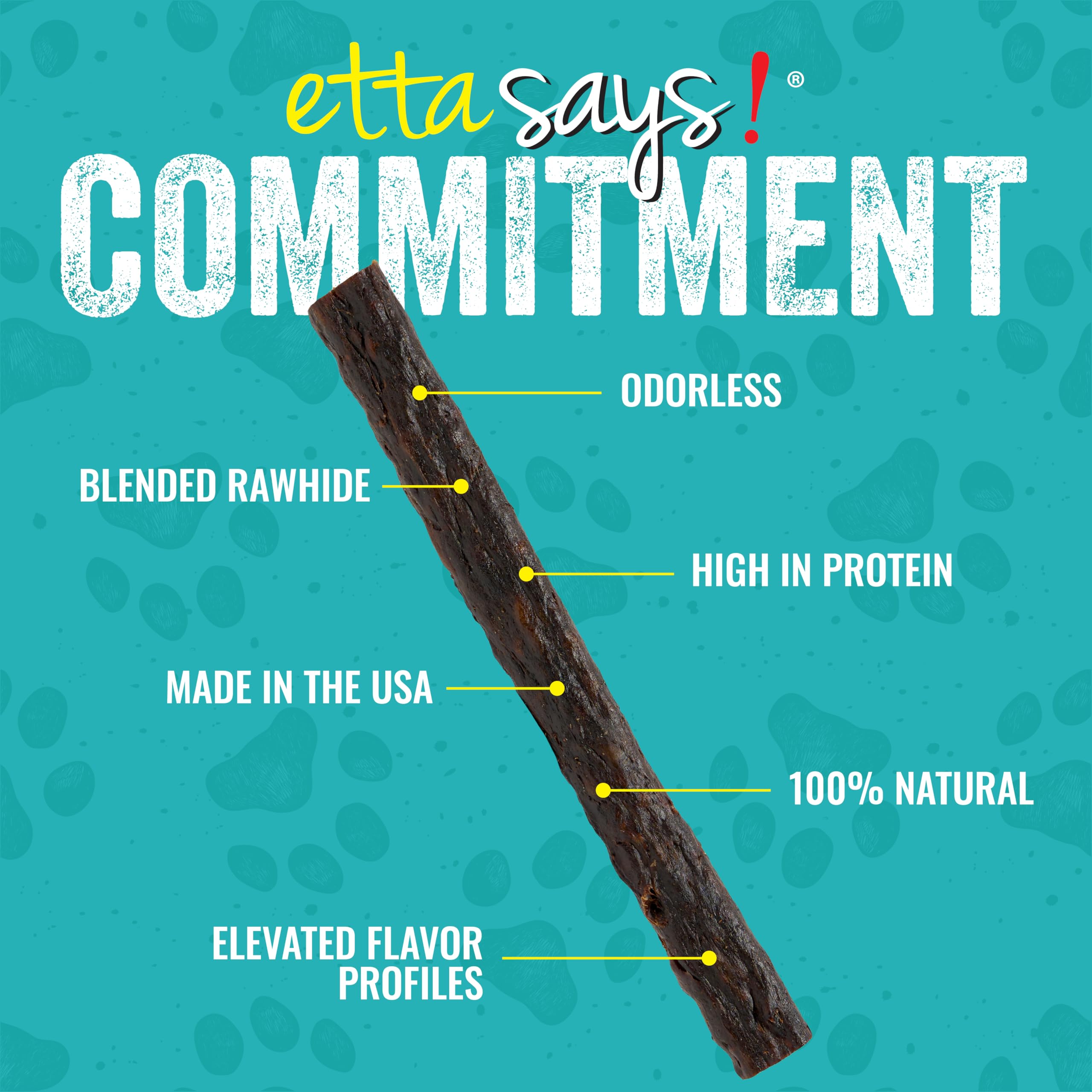 etta says! Premium Crunchy 7 Elk Dog Chews - Grain-Free Dog Treats, Good for Teeth, Easy to Digest - Made in The USA (20 Count P