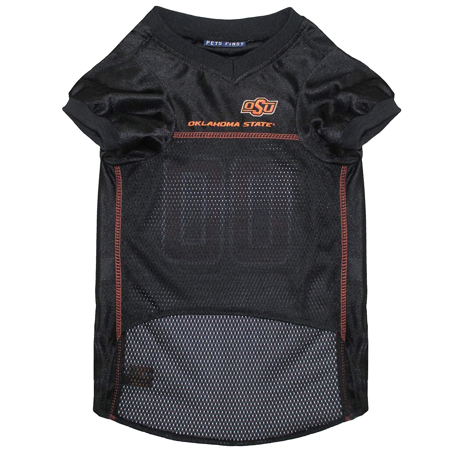Pets First NCAA College Oklahoma State Cowboys Mesh Jersey for DOGS & CATS, Large. Licensed Dog Jersey with your Favorite Footba