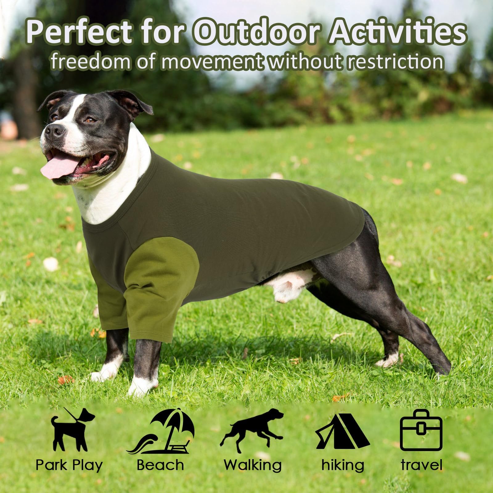 Ikipuko 2 Pack Shirts For Large Dogs 4Xl - Lightweight Breathable Dog Clothes, Prevent Overheating Summer Cool Tees For Doberman