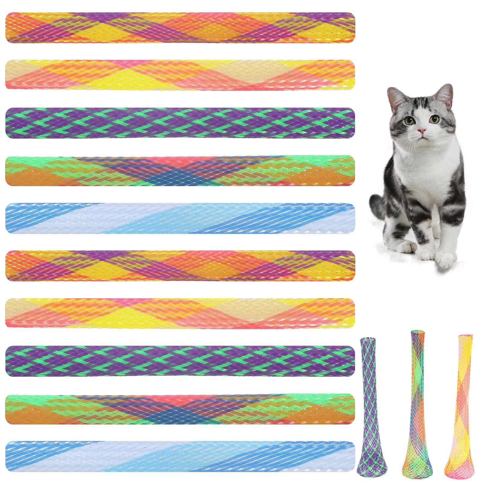 Indusoire 10Pcs Cat Toys And Pet Toys, Spring Toy Set For Cats, Engaging Cat Toy Collection, Toys For Cats Entertainment, Cats T