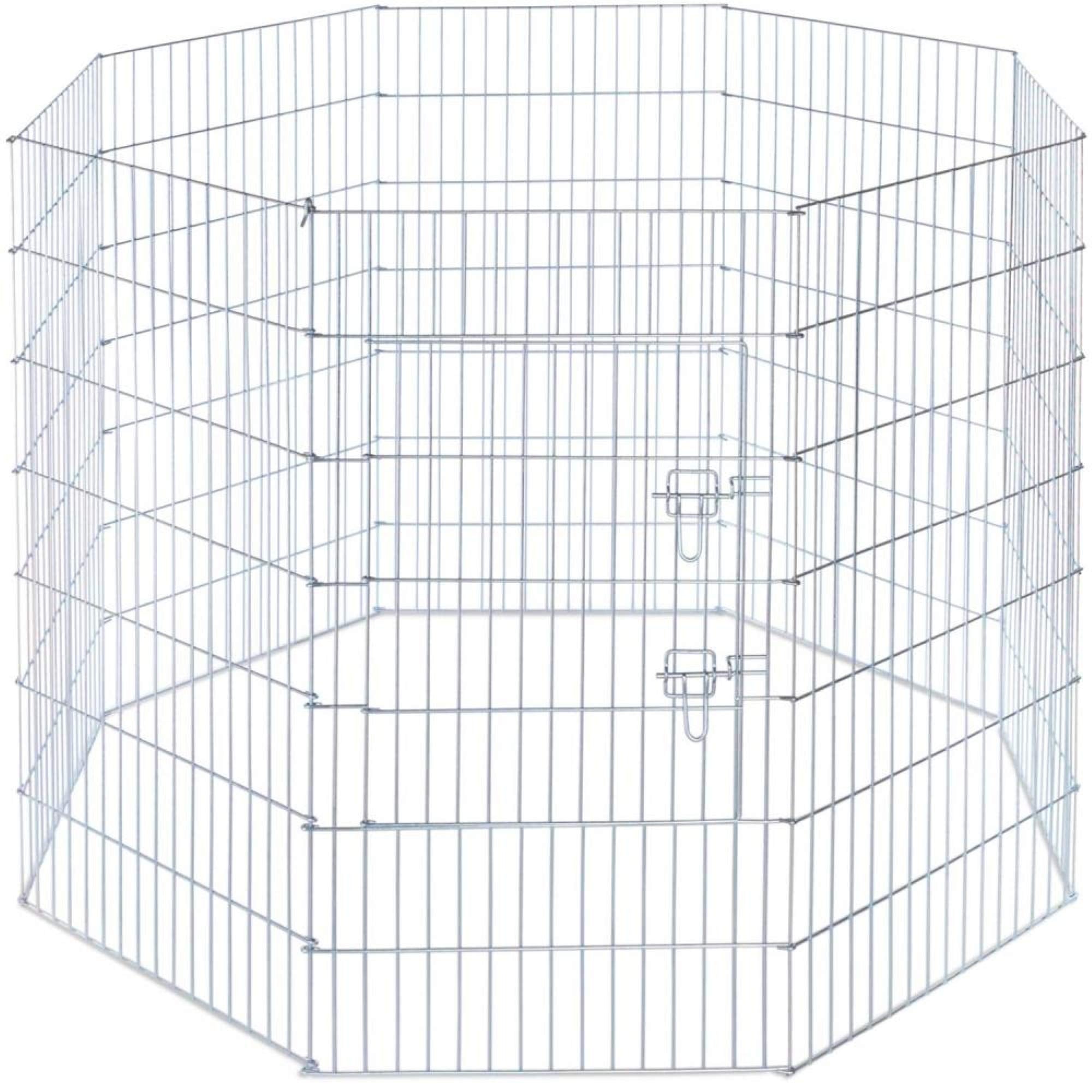 Prevue Pet Products 40142 Exercise Pen for Dogs, Silver