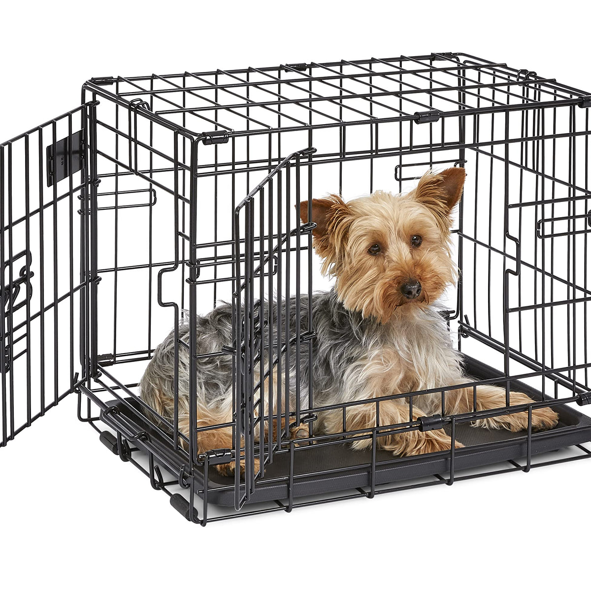 MidWest Homes for Pets Newly Enhanced Single & Double Door iCrate Dog ...