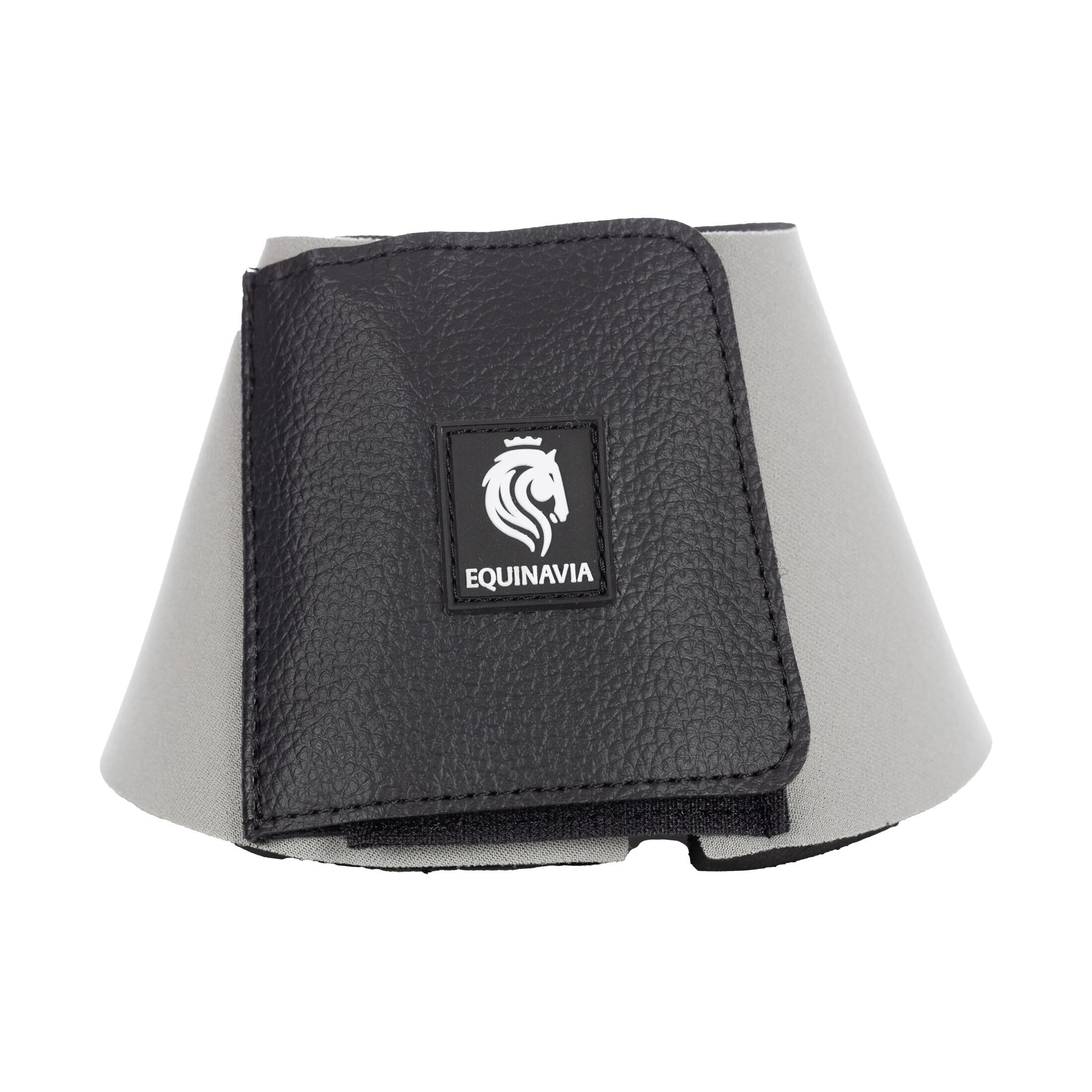 Equinavia Toki Bell Boots For Horses | Neoprene Overreach Boots - Steel Grey - Xl