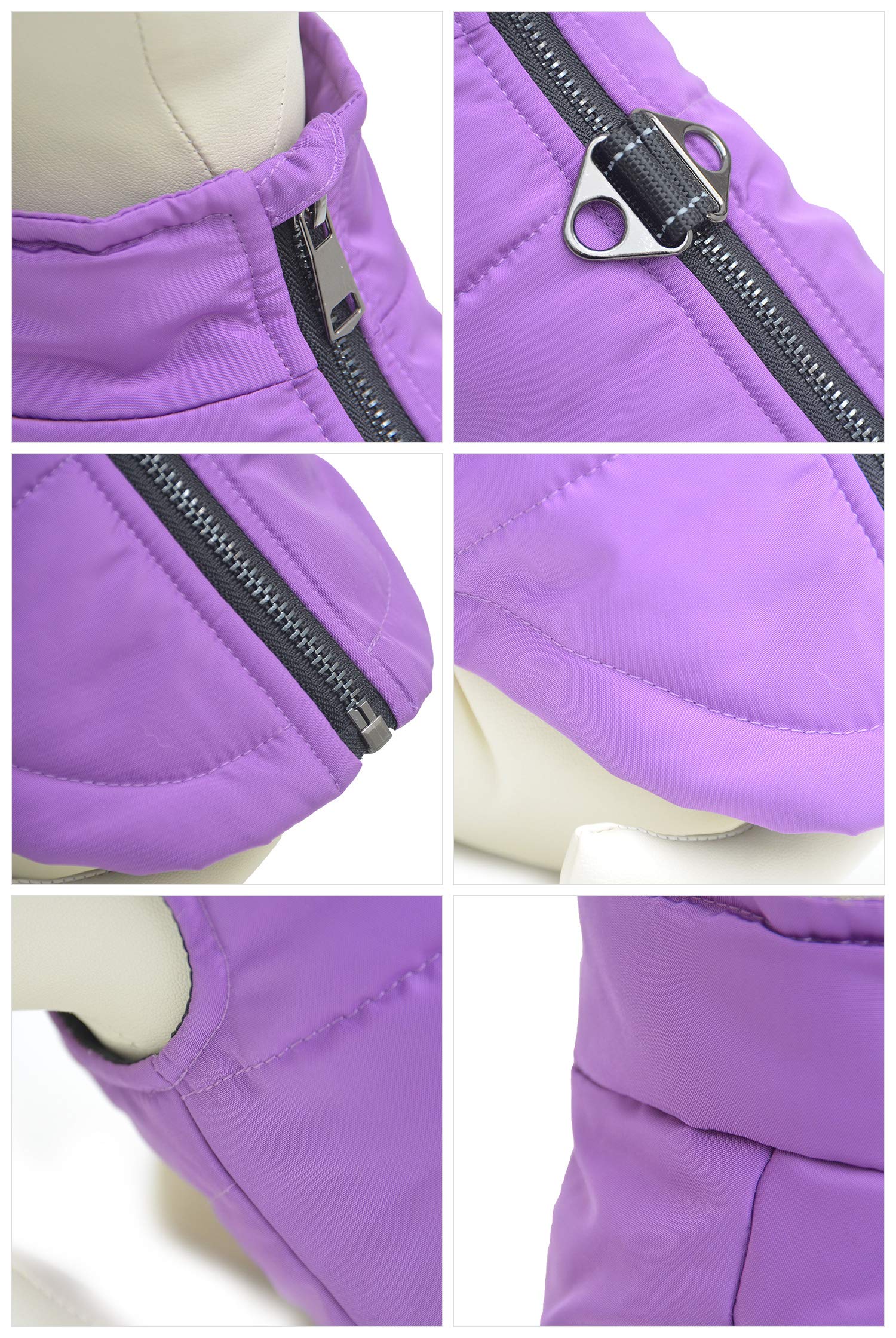 Lovelonglong Dog Winter Vest With Cotton Lining, Waterproof Ultra Warm Dog Winter Coat Windproof Zippered Jacket Breathable Soft