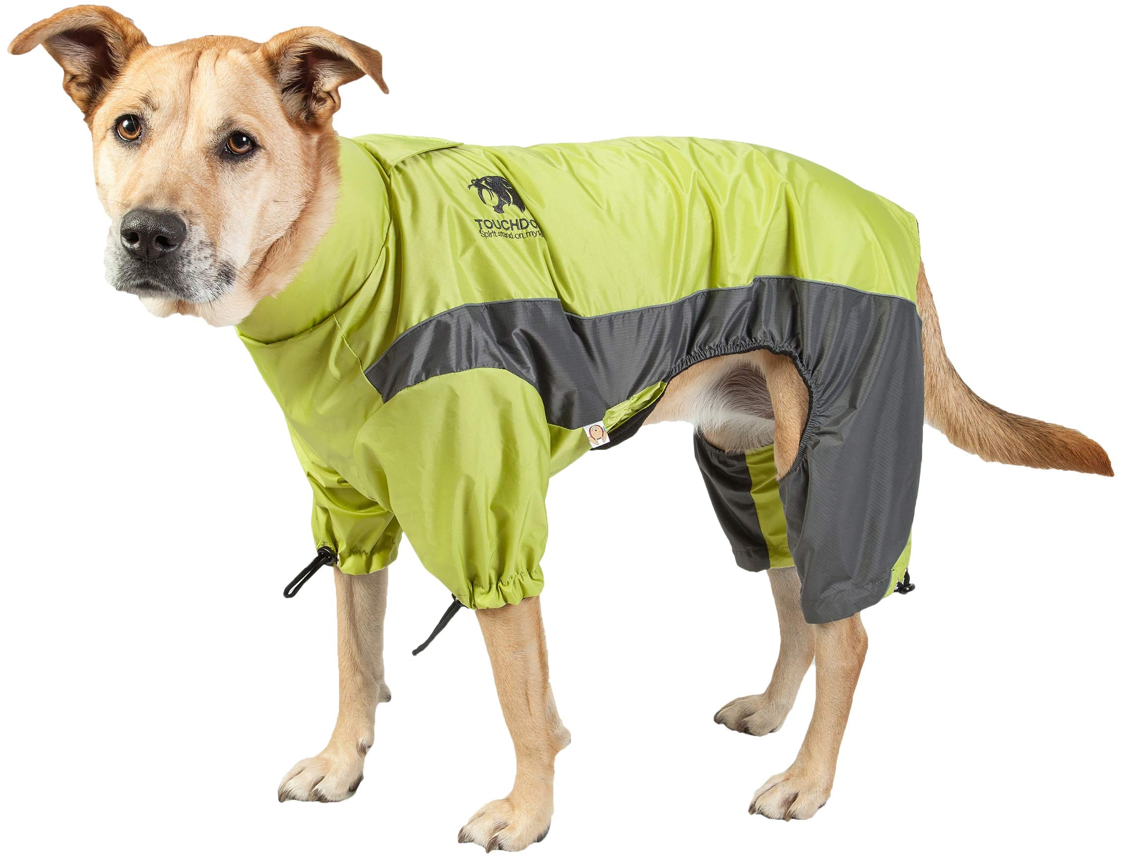 TOUCHDOG Quantum-Ice Full Body Bodied Adjustable and 3M Reflective Pet Dog Coat Jacket w/ Blackshark Technology, Small, Light
