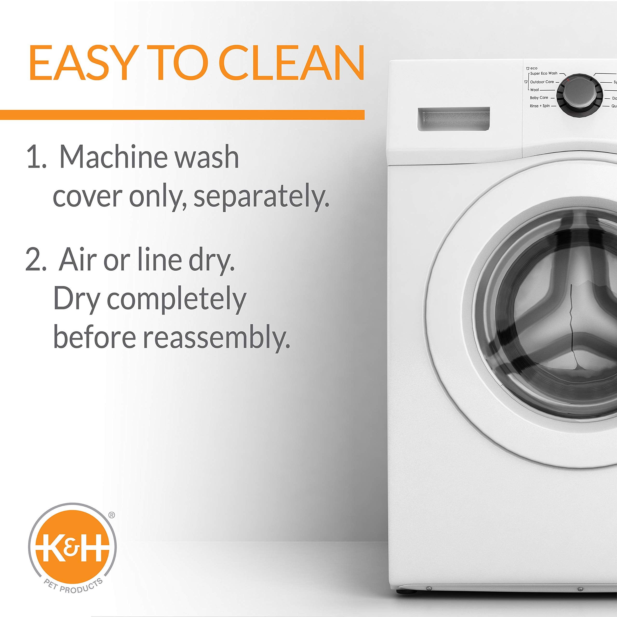 K&H Pet Products Lectro-Soft Heated Pad Replacement Cover, Medium 19x24 Inches, Fleece for Outdoor Use