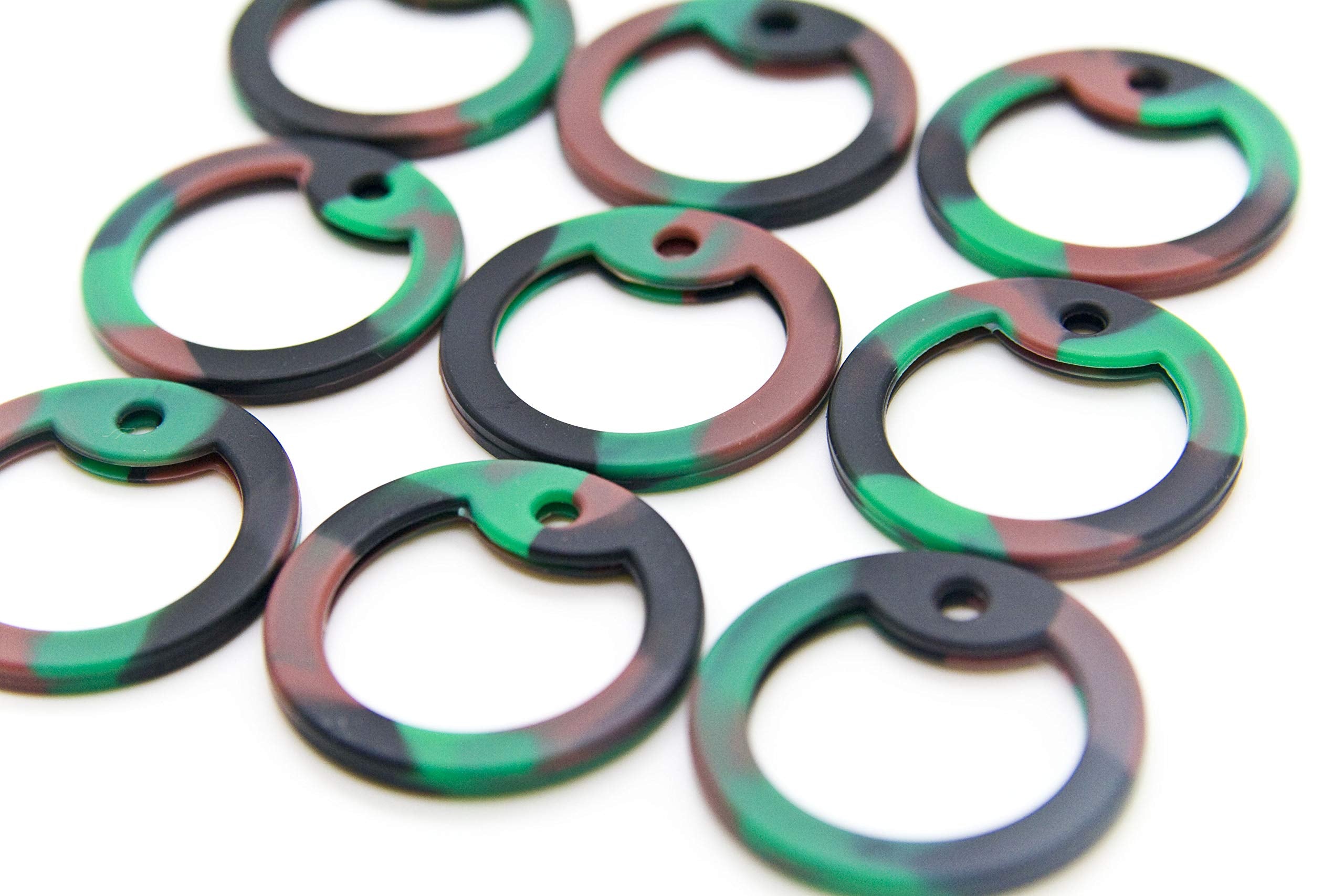 50Pcs Camouflage Military Army Dog Tag Silencer Silicone/Rubber Silencer Ondepot