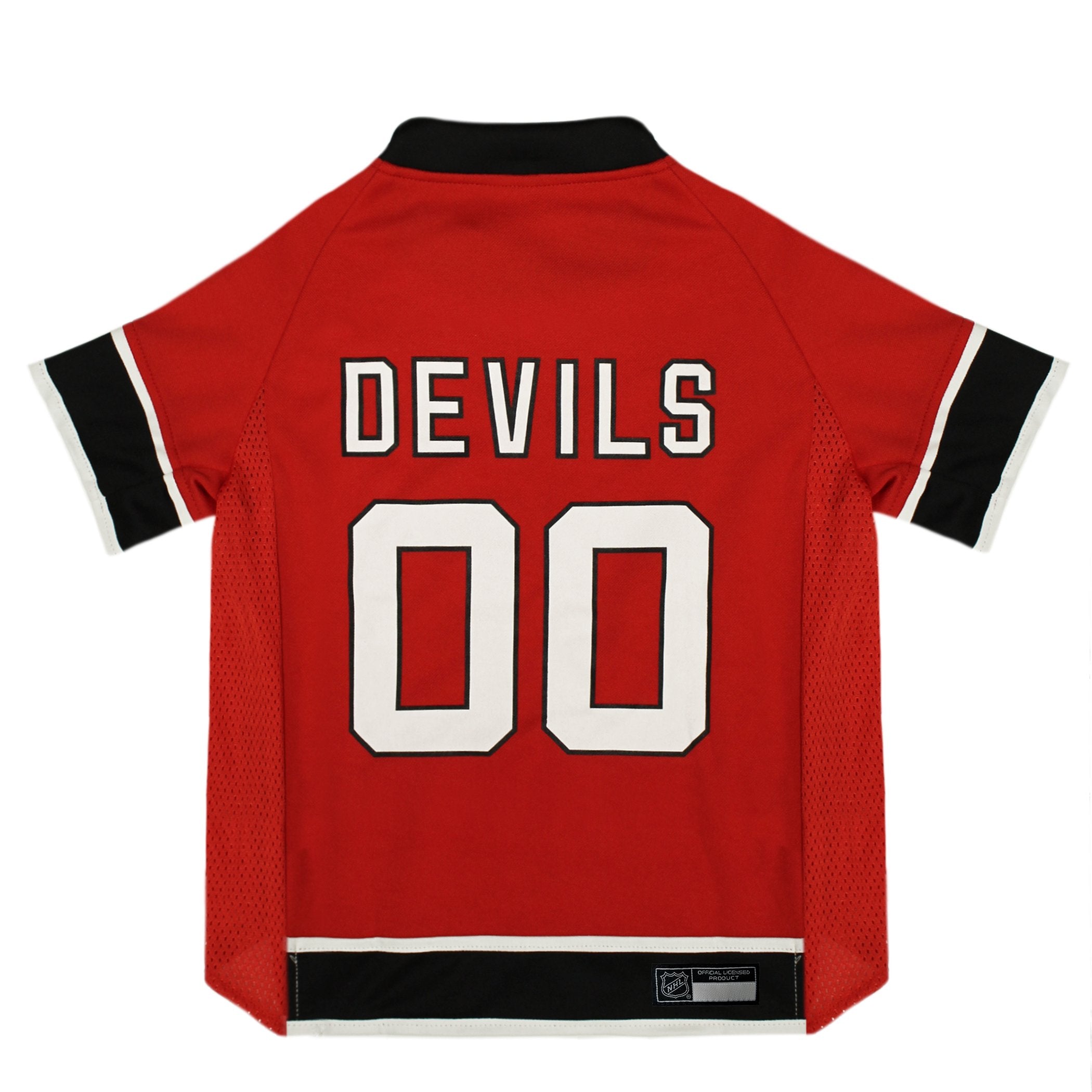 Pets First NHL New Jersey Devils Jersey for Dogs & Cats, Large. - Let Your Pet Be A Real NHL Fan!