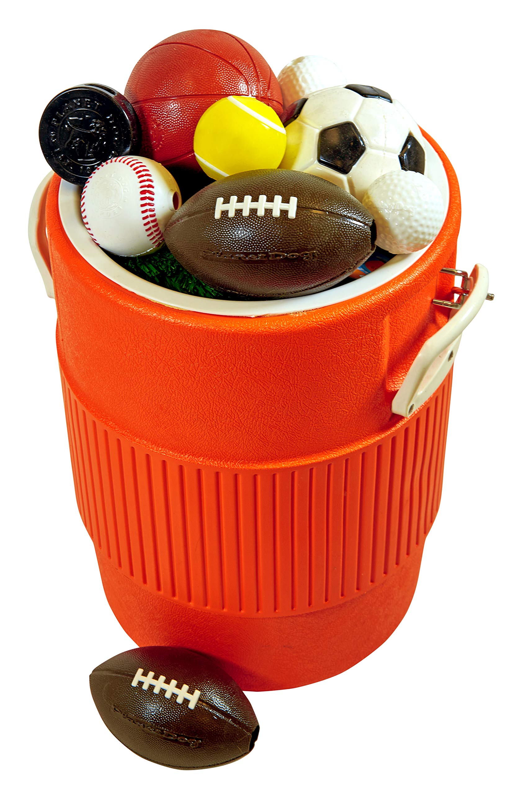 Outward Hound By Planet Dog Sport Ballz Basketball Durable Treat-Dispensing Fetch Ball Dog Toy