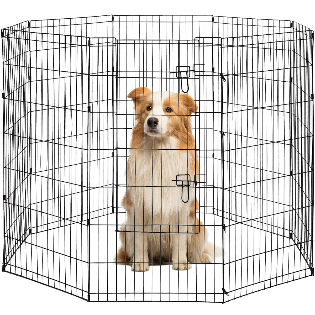 48 Tall Dog Playpen Crate Fence Pet Play Pen Exercise Cage -8 Pane