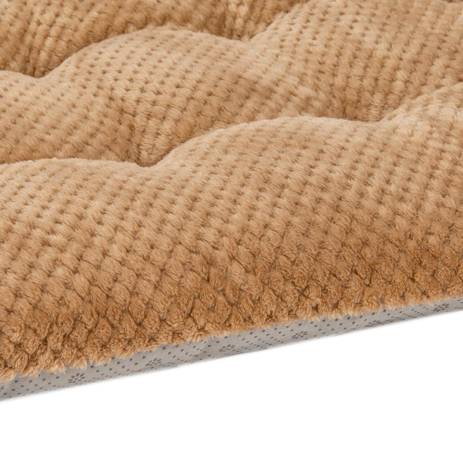 Wonder Miracle Fuzzy Deluxe Pet Beds, Super Plush Dog Or Cat Beds Ideal For Dog Crates, Machine Wash & Dryer Friendly (23'' X 35