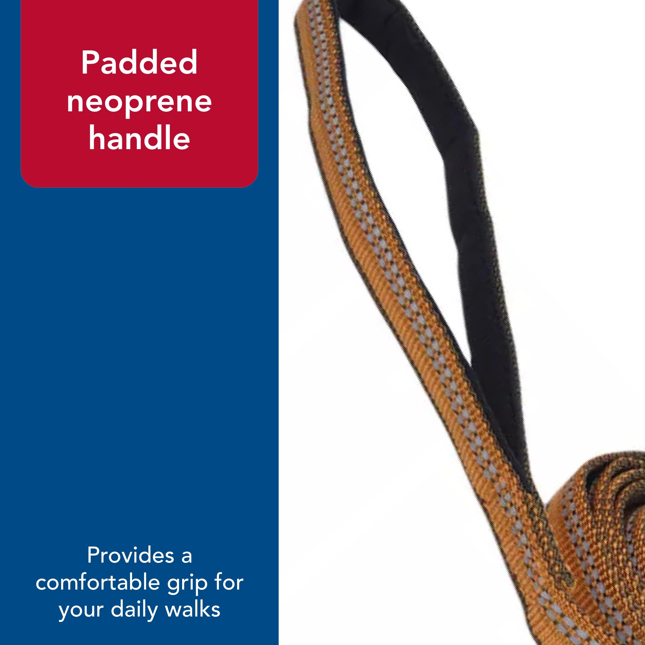 Coastal - K-9 Explorer - Reflective Dog Leash With Scissor Snap, Rosebud, 5/8'' X 6