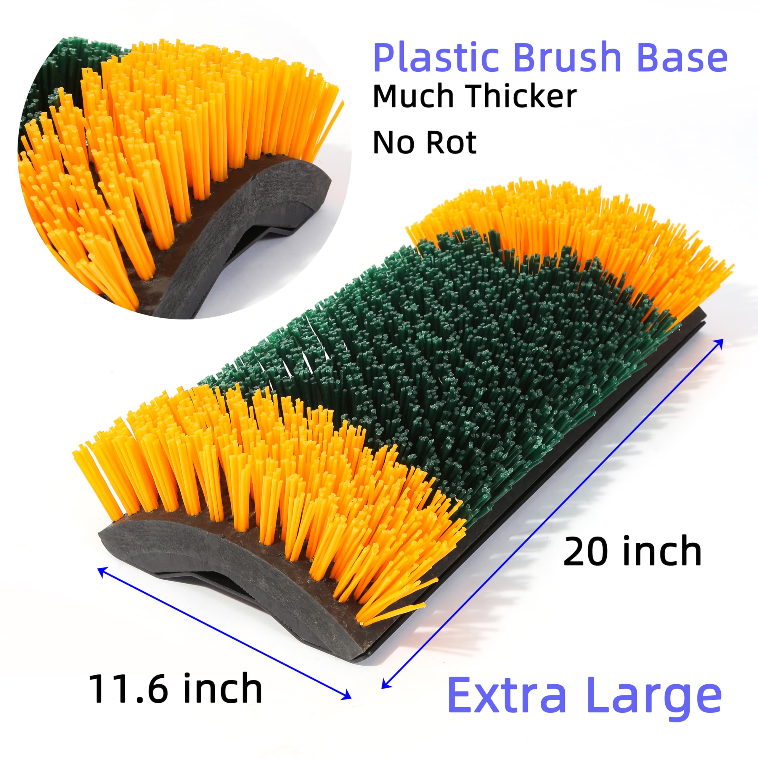 2-Way Livestock Scratching Brush, Heavy Duty Dual-Sided Cow & Horse Grooming Brush, Coat Care & Stress Reduction Scratcher for H