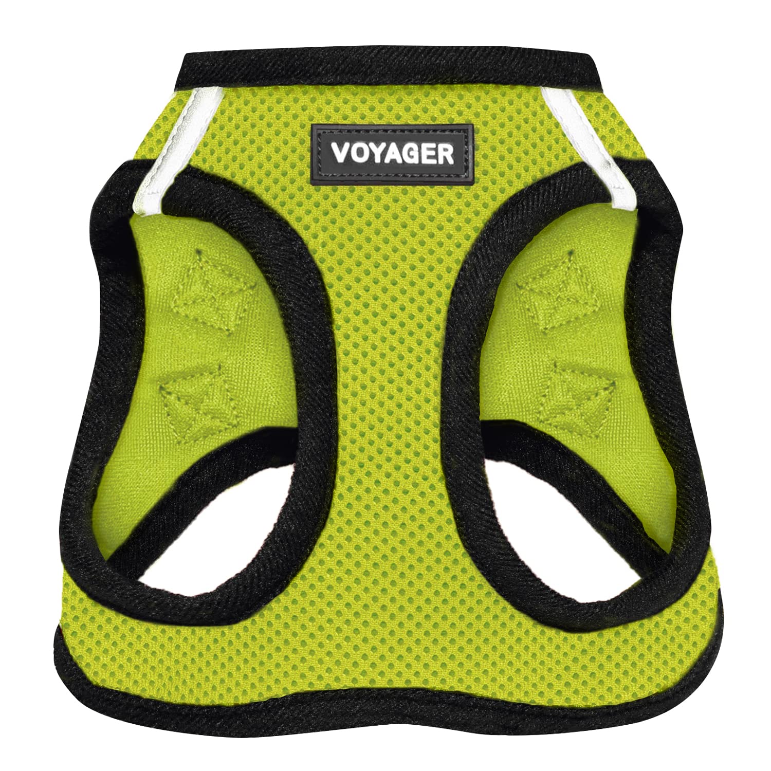 Voyager Step-In Air Dog Harness - All Weather Mesh Step In Vest Harness For Small And Medium Dogs And Cats By Best Pet Supplies - Harness (Lime Green/Black Trim), S (Chest: 14.5-16')