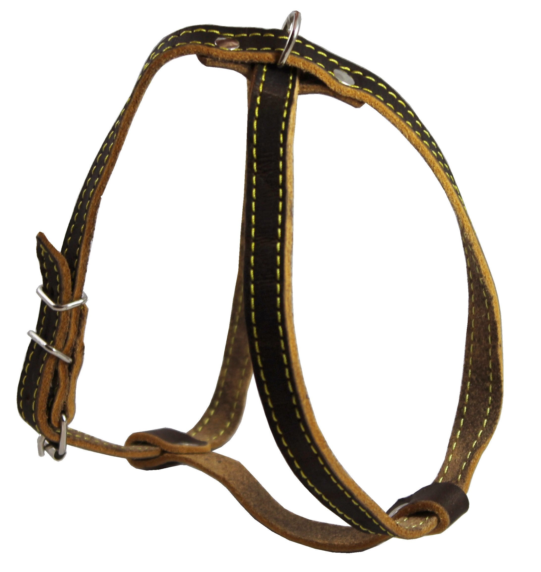 Real Leather Dog Harness, 12'-16' Chest Size, 1/2' Wide, Yorkshire Terrier, Pomeranian