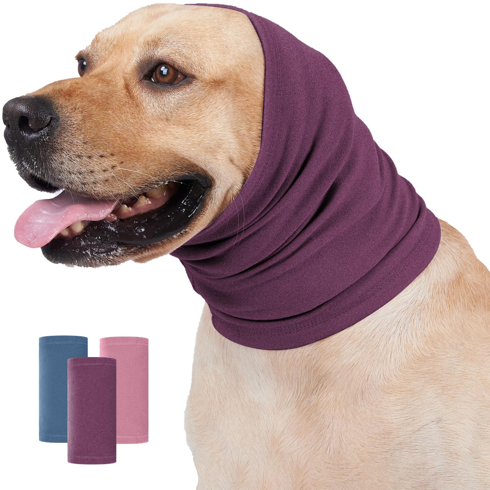 Nanaki Dog Calming Hoodie Ear Wraps For Dogs, Pet Head Protection, Fireworks Ear Muffs Doggy Warp Anxiety Relief, Doggy Hematoma