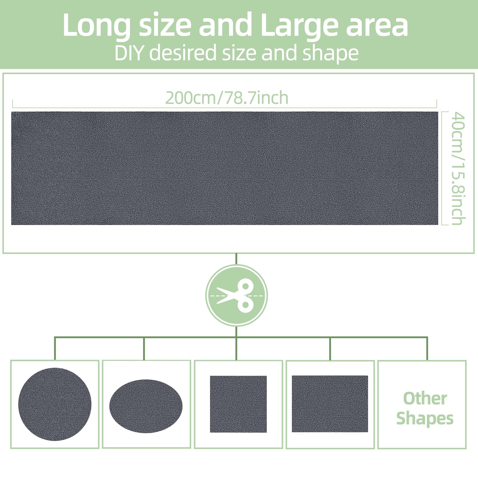 Xuyedoglsh Cat Scratch Mat 78.7X15.8,Replacement Cat Scratching Post Or Scratch Pad,Diy Cat Tree Shelf,Decoration Cat Tower,