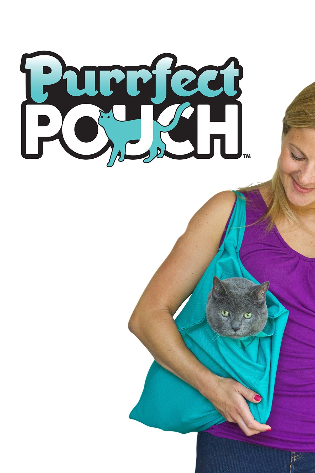 Purrfect Pouch The Original As Seen On Tv. Comfy Soothing Cat Carrier