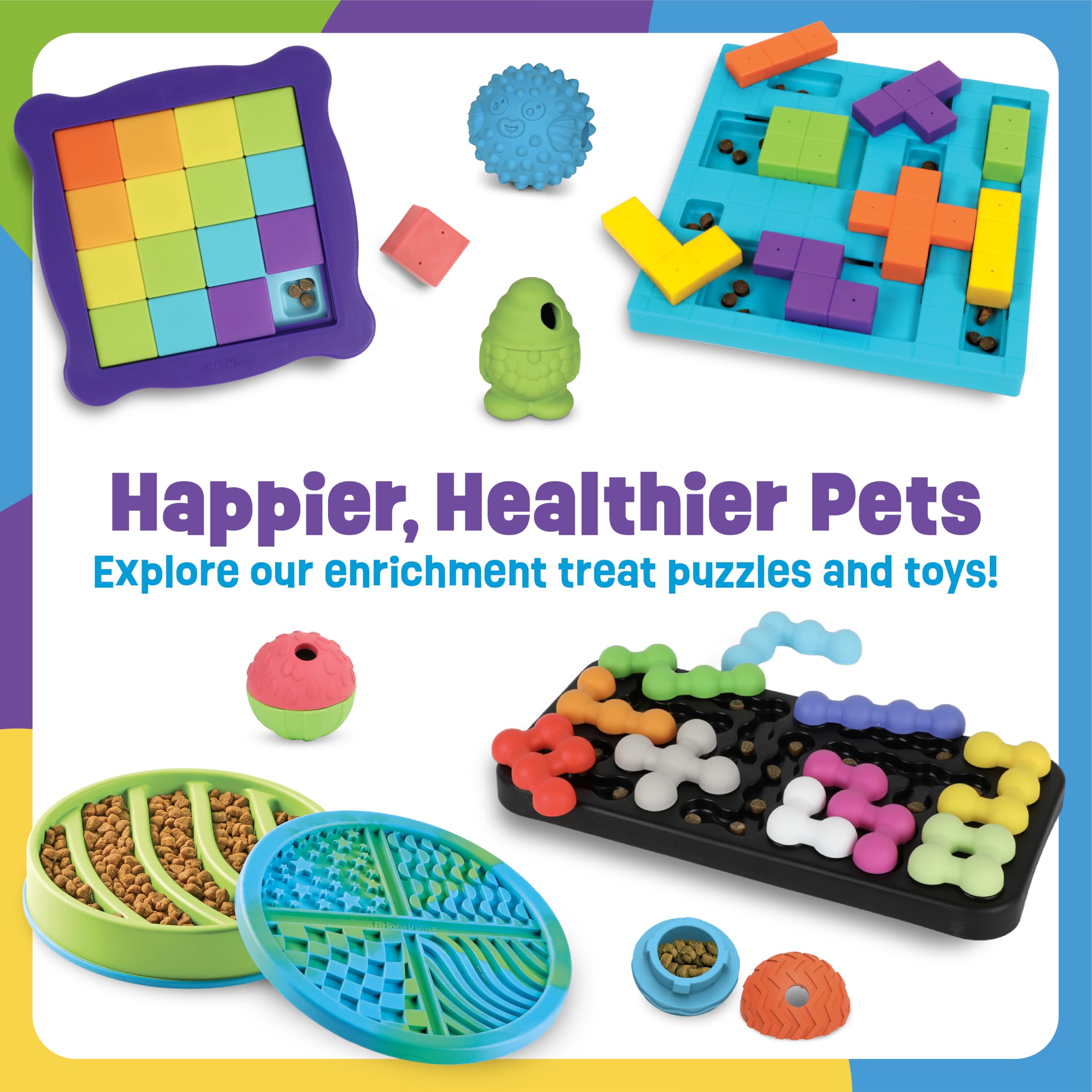 Brightkins Tic-Tac-Toe Treat PuzzleBrightkins Tic-Tac-Toe Treat Puzzle, Outdoor Puzzle Board, Interactive Dog Toys, Dog Birthday