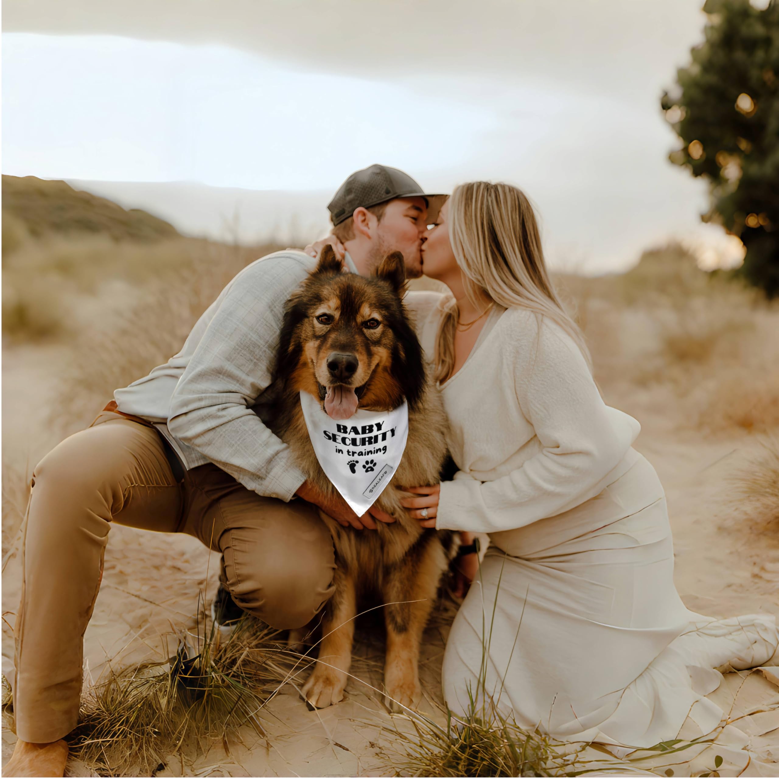 Realeaf Baby Security In Training Dog Bandanas Pet Scarf For Medium And Large Dogs Pregnancy Announcement Pet Accessories Pregna