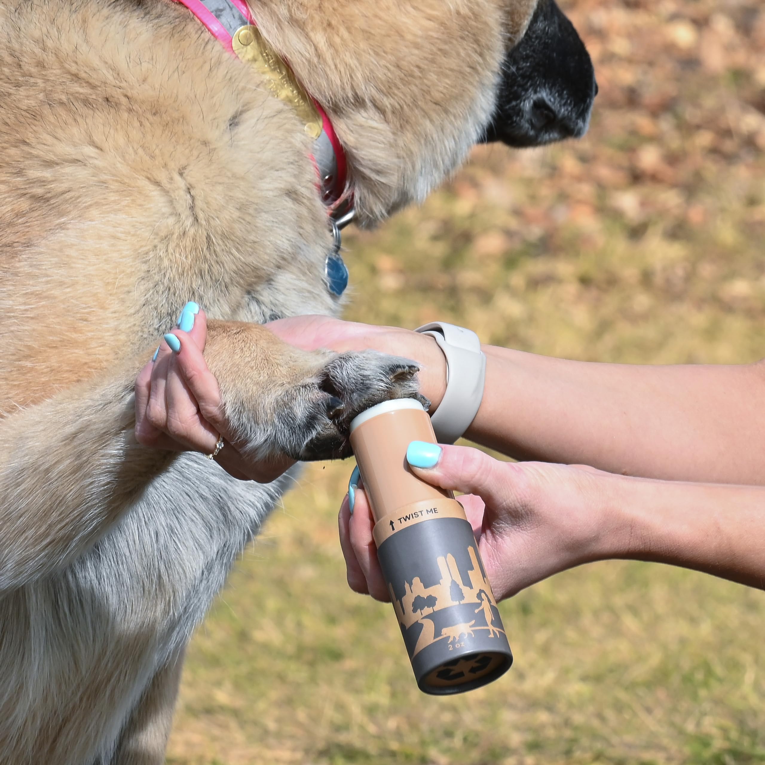 Rhino Wax - Dog Paw Street Wax And Healing Balm (2 Tubes + Cloth) - Protects Dogs Against Hot Pavement And Concrete - Pad Healer