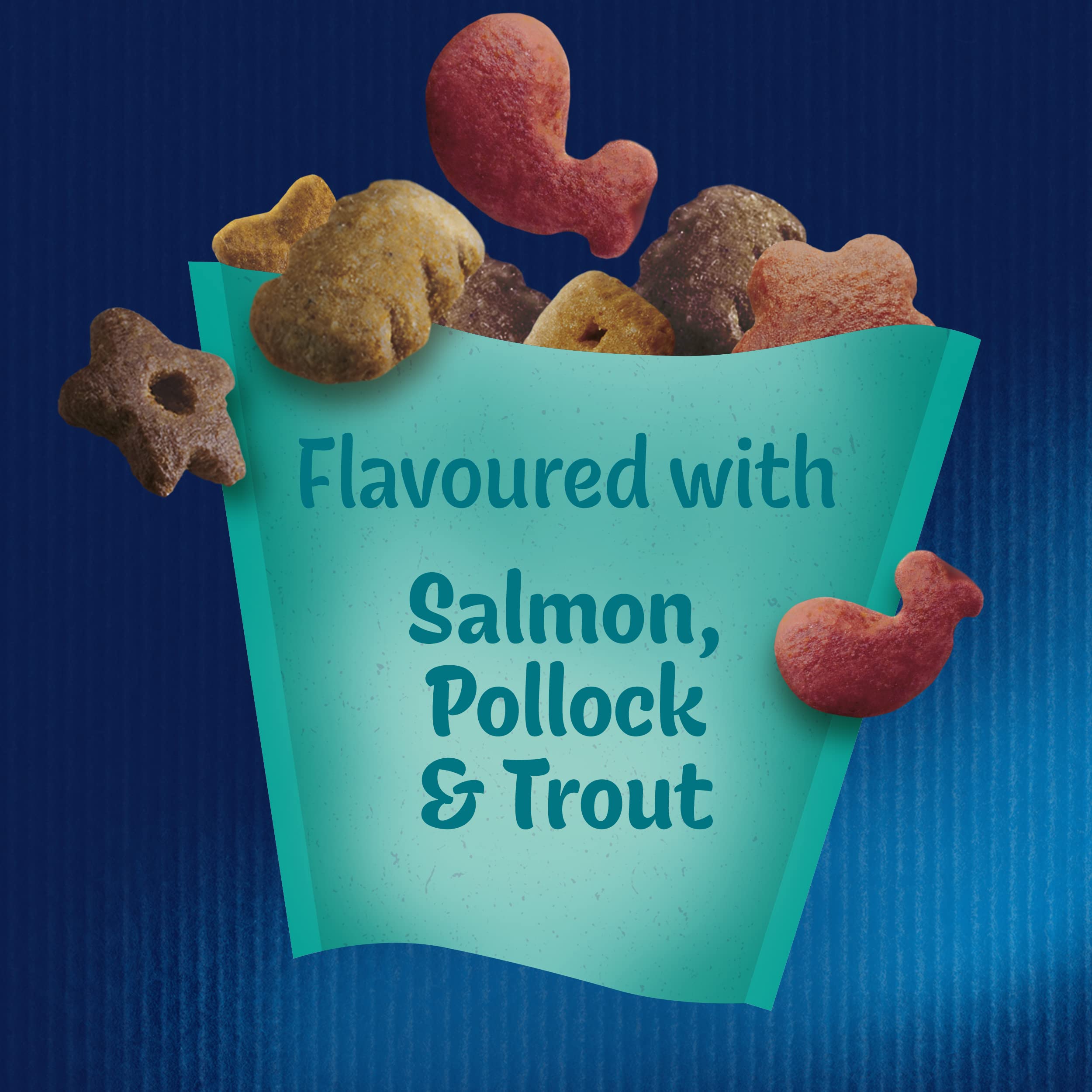 Felix Goody Bag Picnic Mix Adult Cat Treats Seaside Mix, Pack of 8 x 60 g