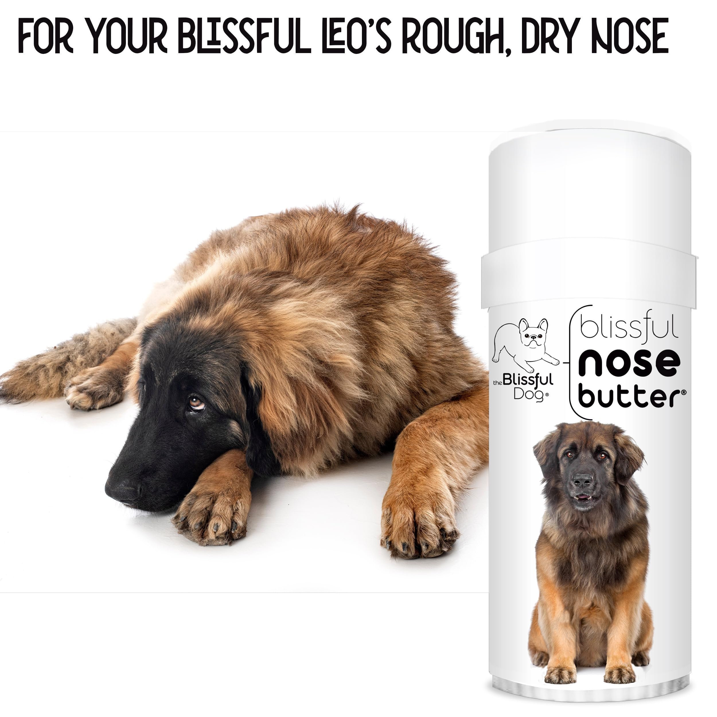 The Blissful Dog Leon Berger Unscented Nose Butter, 2 oz Tube