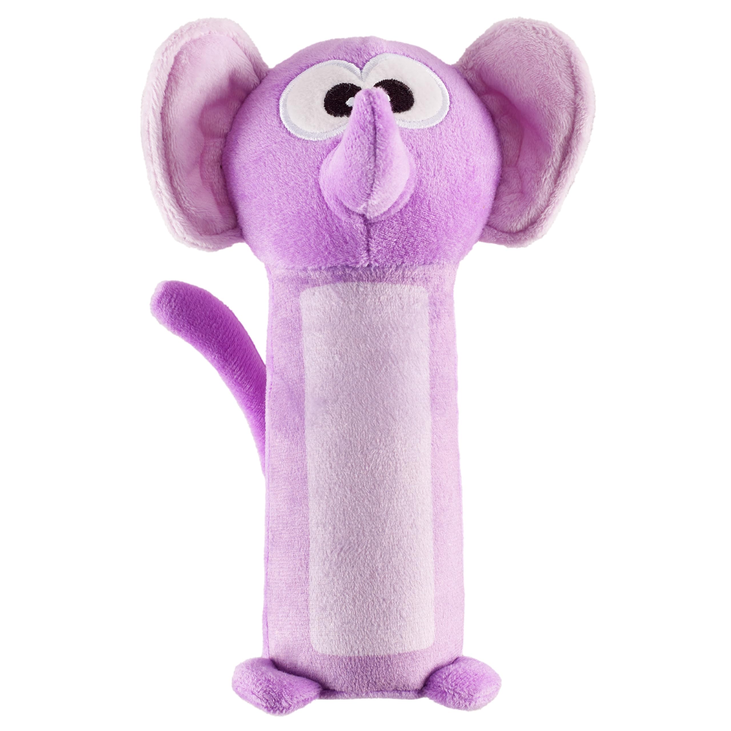 Outward Hound Bottle Bros Elephant Durable Cracking, Crinkling, Squeaking Dog Toy, Purple, Small