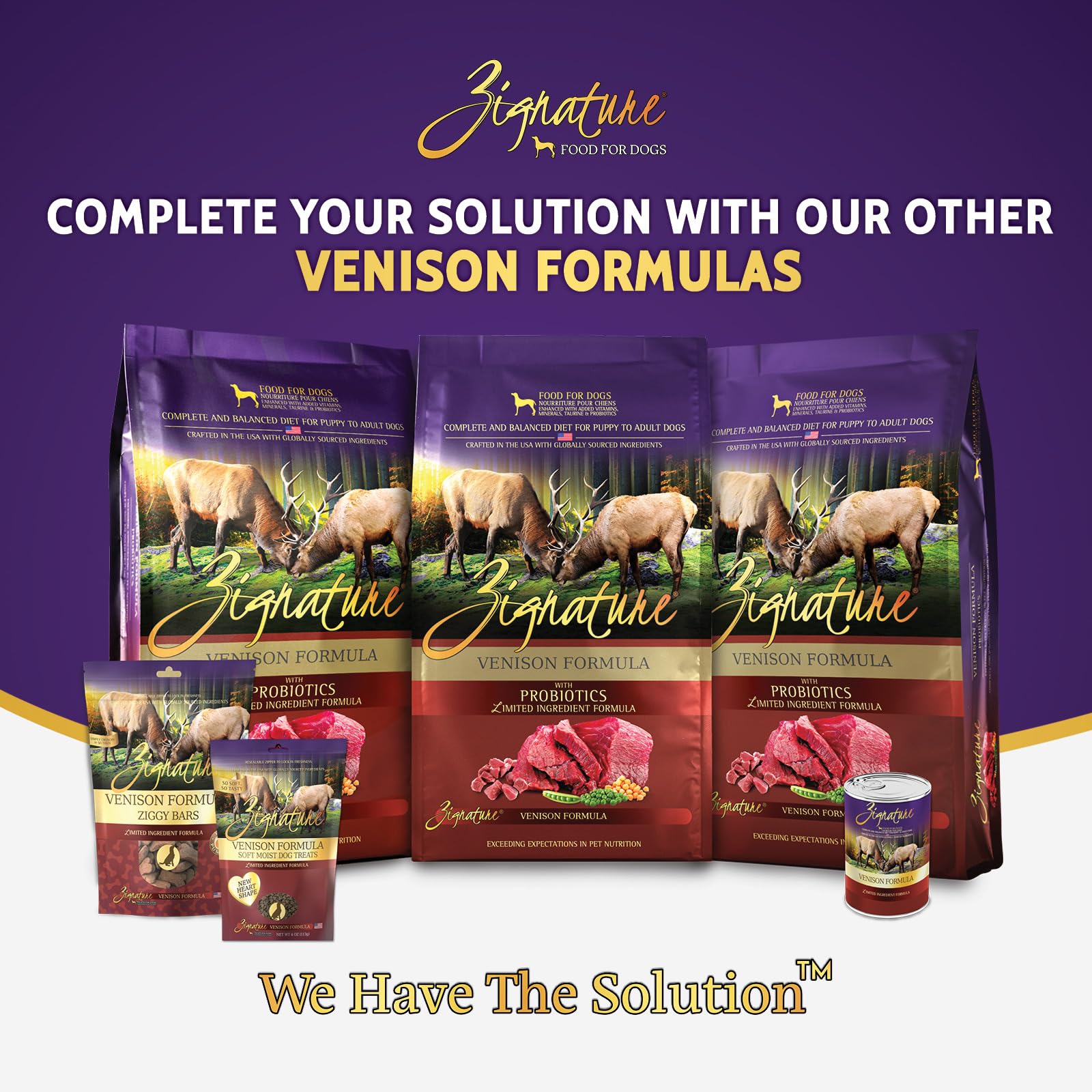 Zignature Venison Soft Moist Treats for Dogs