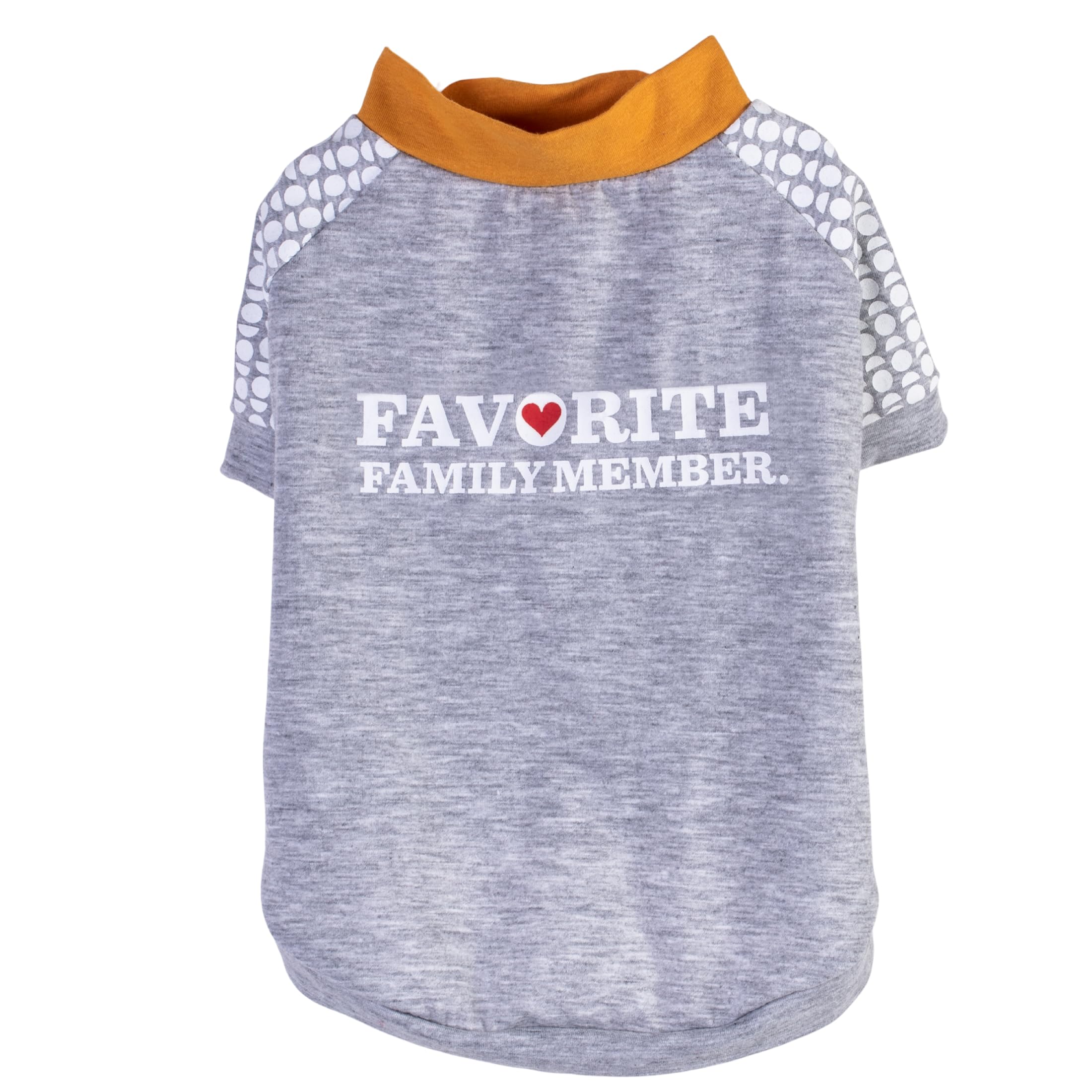 The Dodo Favorite Family Member Dog T-Shirt, Size Medium, Grey Dodo Print, Everyday Apparel for Dogs, Cute Dog Tee, Cute Clothes