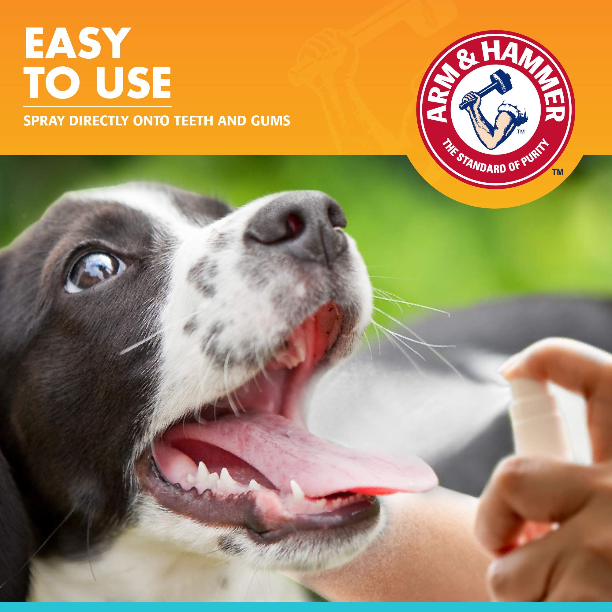 Arm & Hammer Dog Oral Care Spray - Fresh Breath & Teeth Cleaning - 4 Oz, Mint Flavor