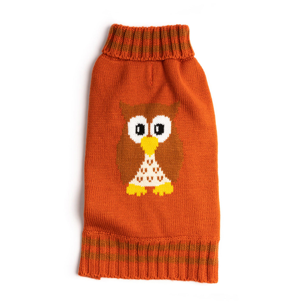 Fabdog Dog Sweater Vest - Cute Festive Designs For All Dogs - Durable & Soft Pet Clothes - Ideal Gift | Americana Classics Knit | 20' Orange