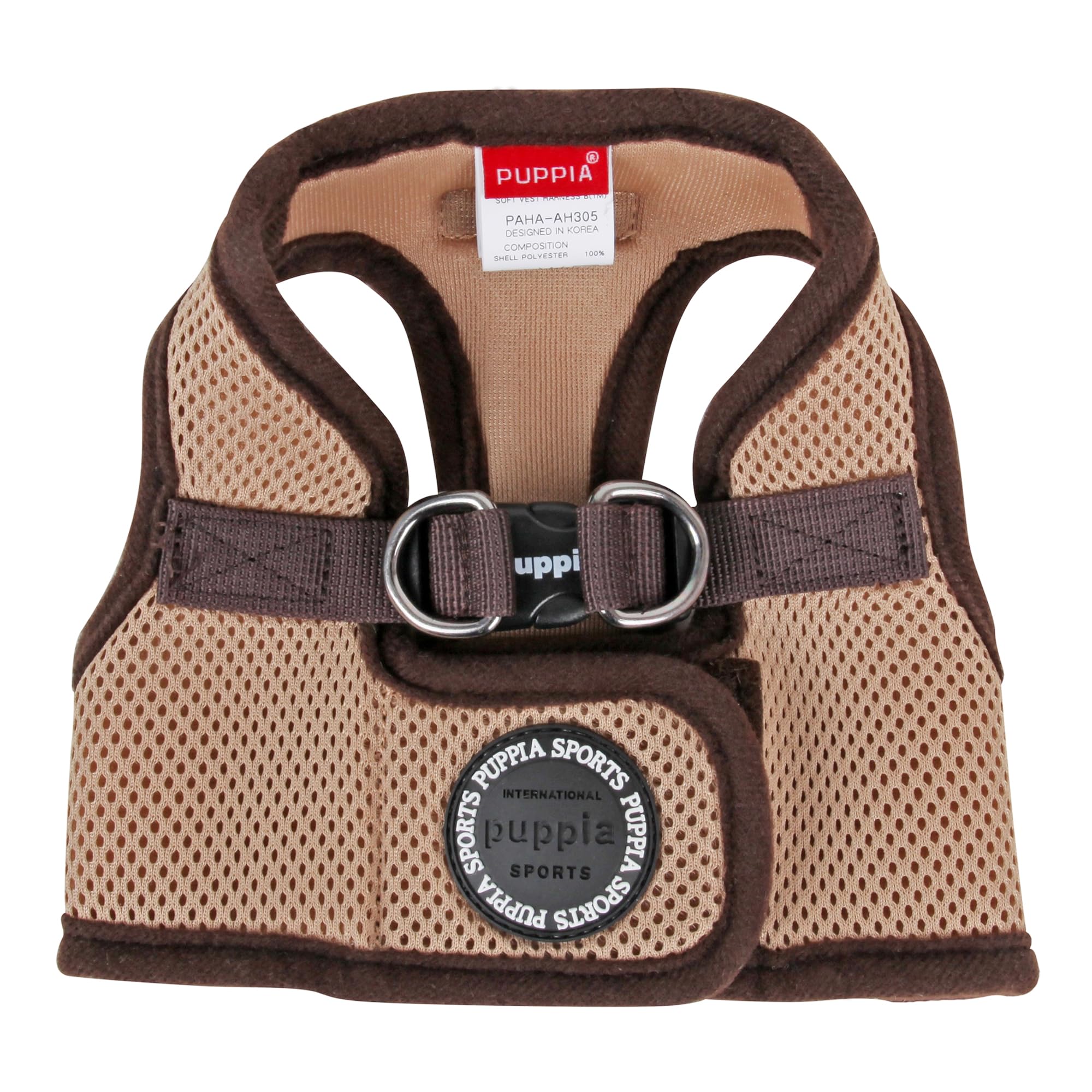 PUPPIA International Harness Soft B Vest, X-Small, Beige