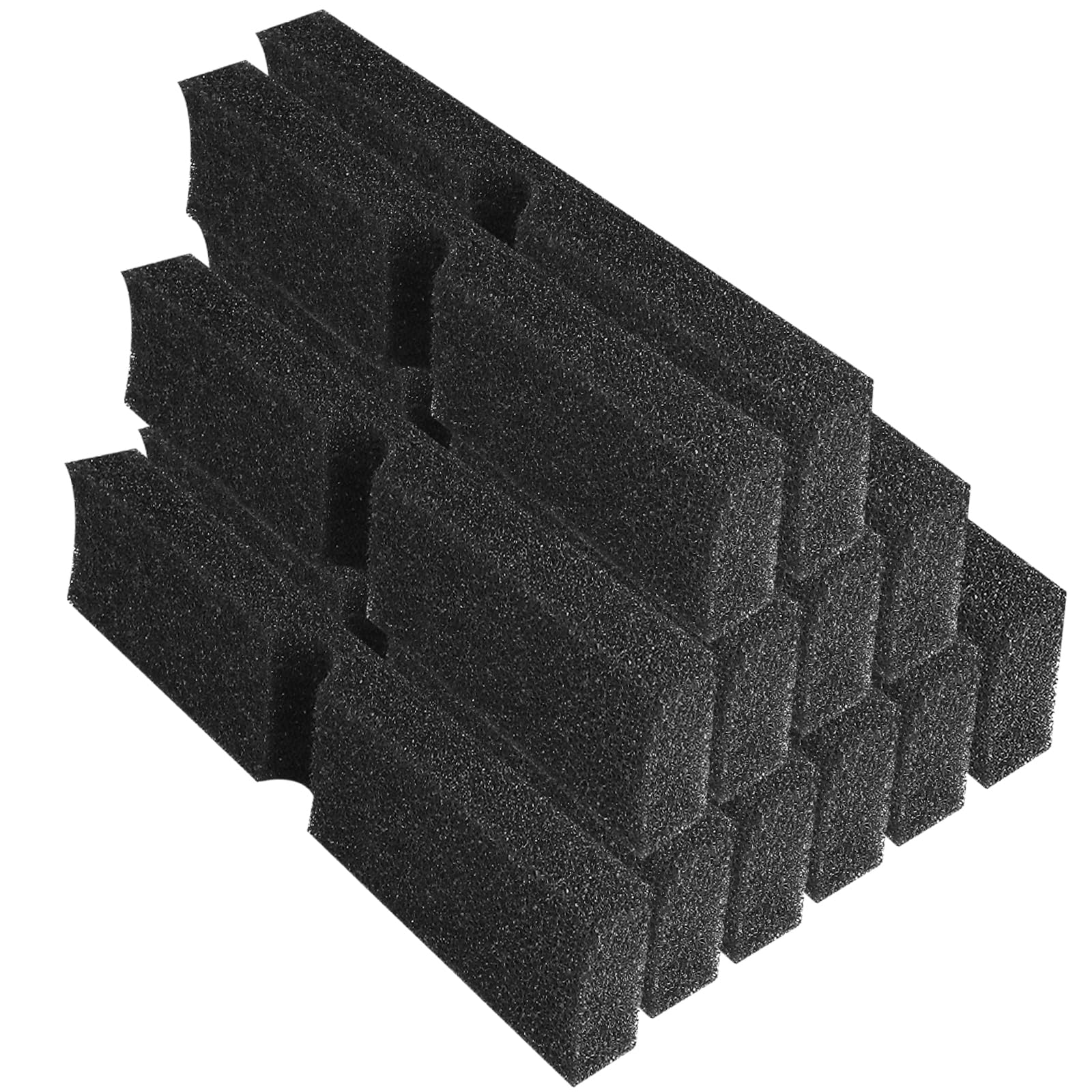 Fx4 Foam Filter Pads Replacement Compatible With Fluval Fx5 Fx6 Canister Filter, Aquarium Bio Sponge Foam Filter Pads (Black)